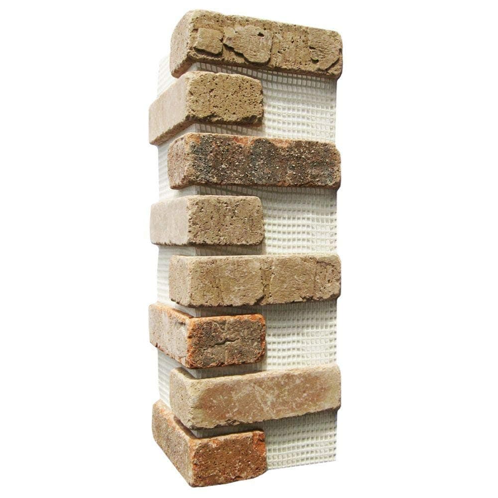 Brickwebb Thin Brick Sheets - Corners (Box of 3 Sheets) - Promontory