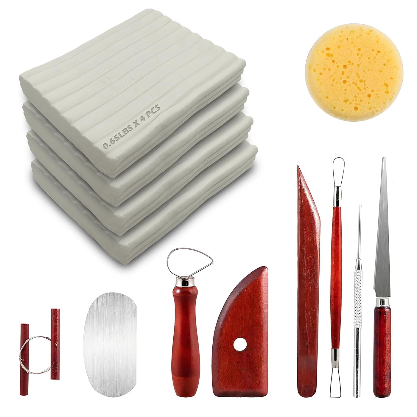 ReArt Non-Drying Oil-Based Plasticine Modeling Clay 2.6 Pounds, Non Hardening...