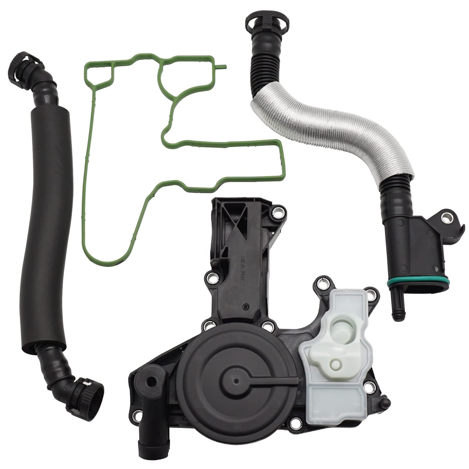 PCV Valve Engine Crankcase Vent Valve Oil Separator with Valve Breather Hose Kit for 2012-2018 Audi A4 A5 A6 Q5 Quattro Allroad 2.0T Only 06H103495AE 06H103495J 06H103495AK