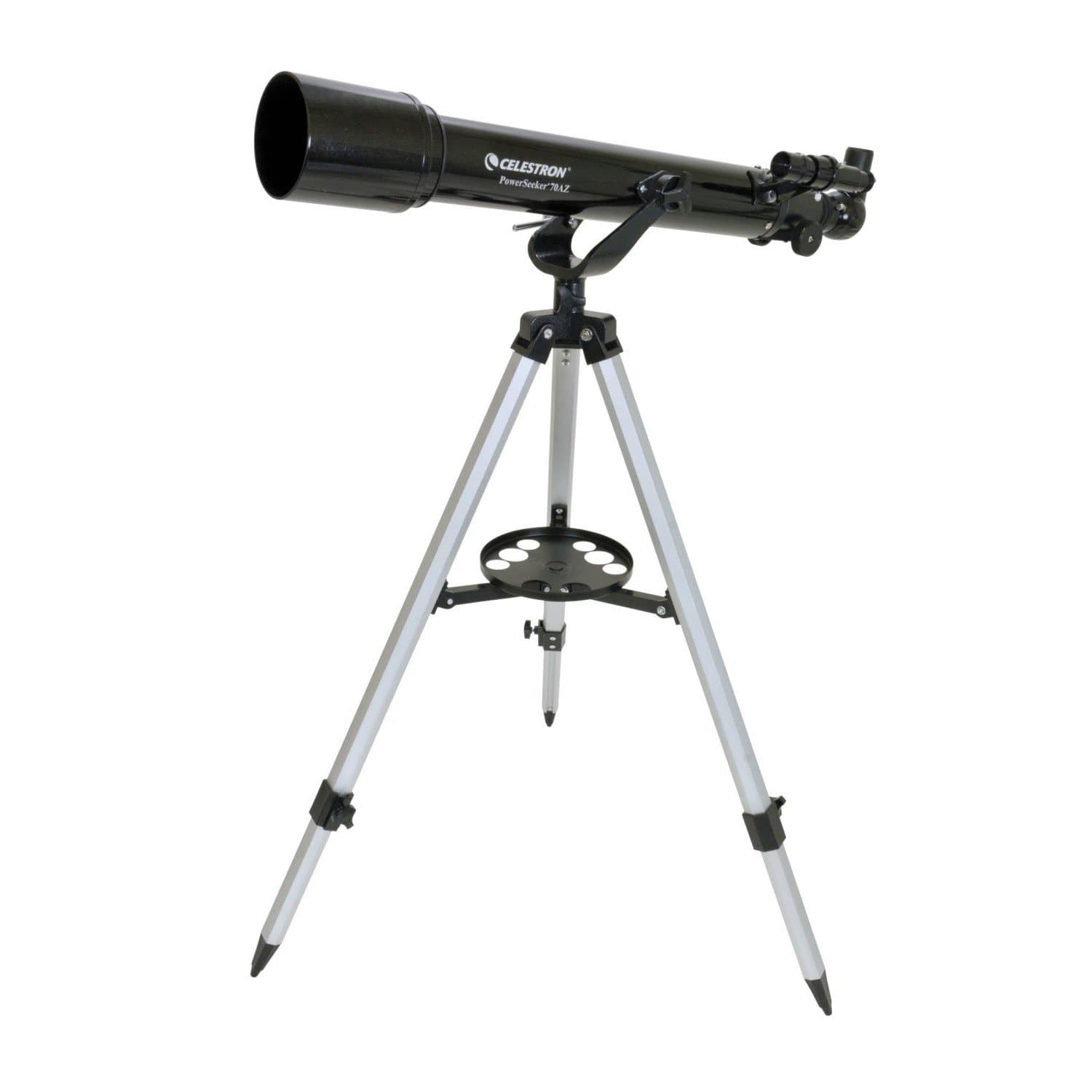 PowerSeeker 70AZ Refractor Telescope, Black