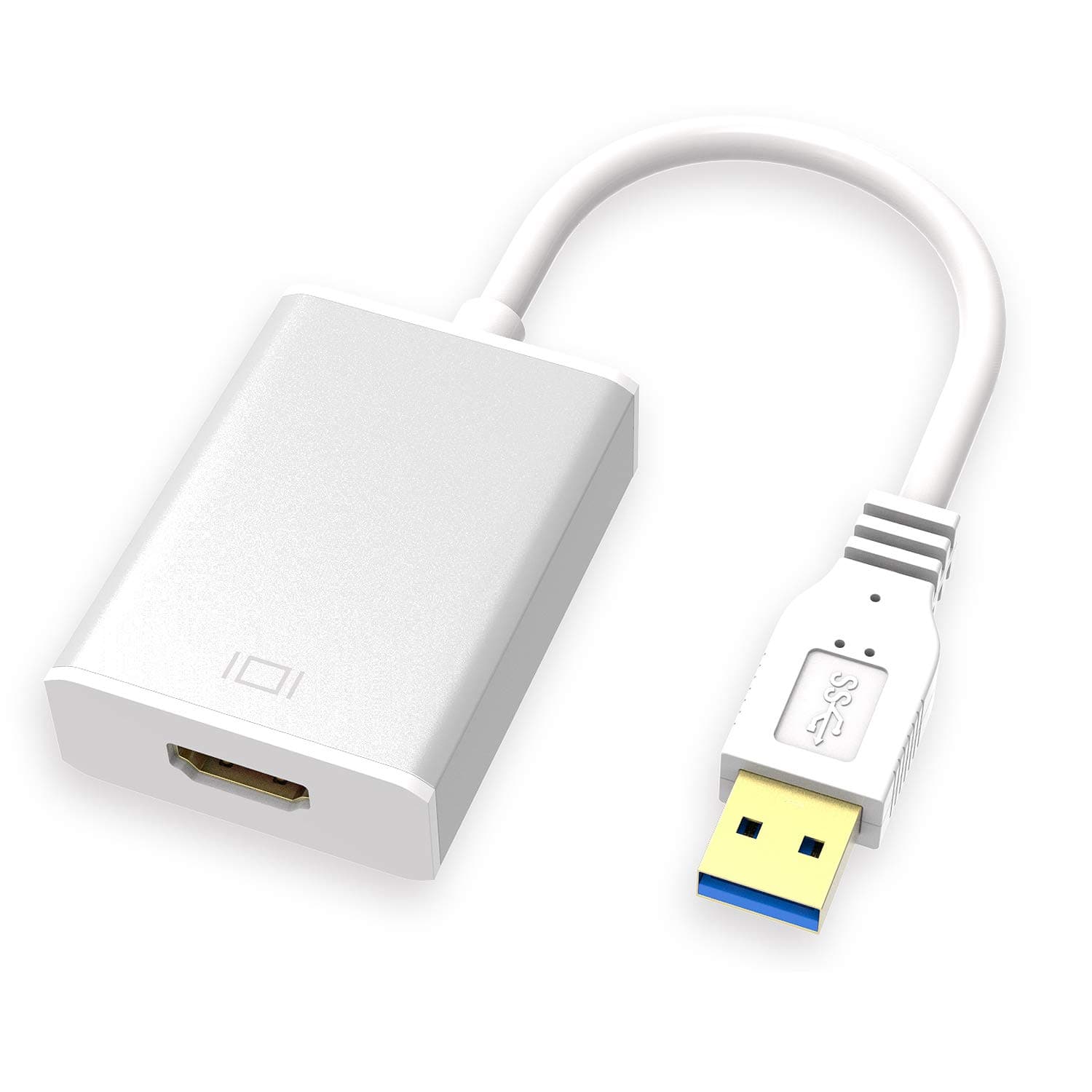 ABLEWE USB to HDMI Adapter, USB 3.0 to HDMI 1080P Audio Video Cable Converter,Supporting Multiple Monitors,for PC Laptop Projector HDTV Compatible with Windows XP 7/8/8.1/10