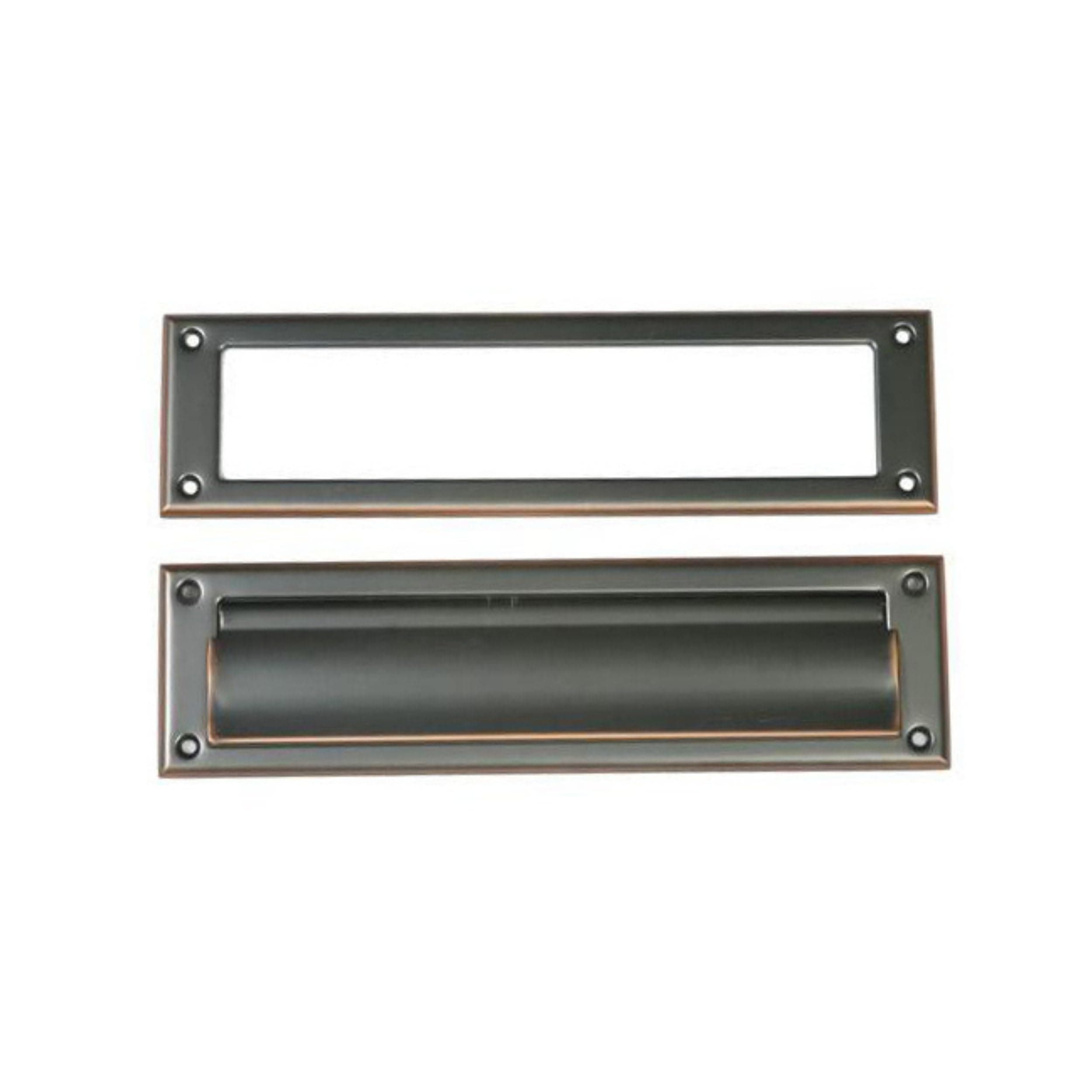 ARCHITECTURAL MAILBOXES Steel Mail Slot Accessory, Rubbed Bronze Finish