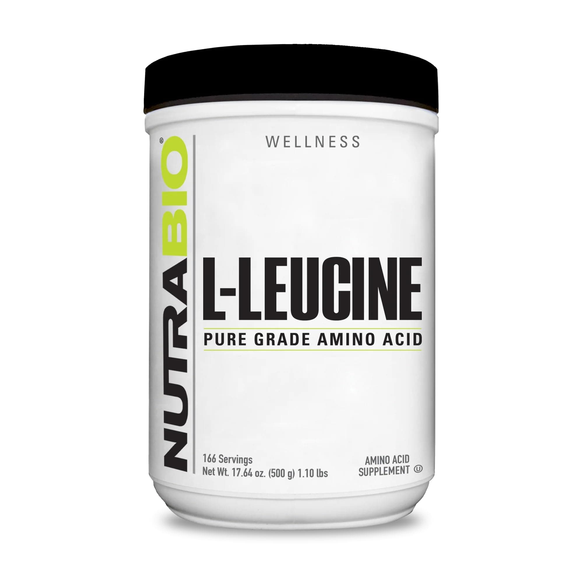 NutraBio L-Leucine Powder - 500 Grammes