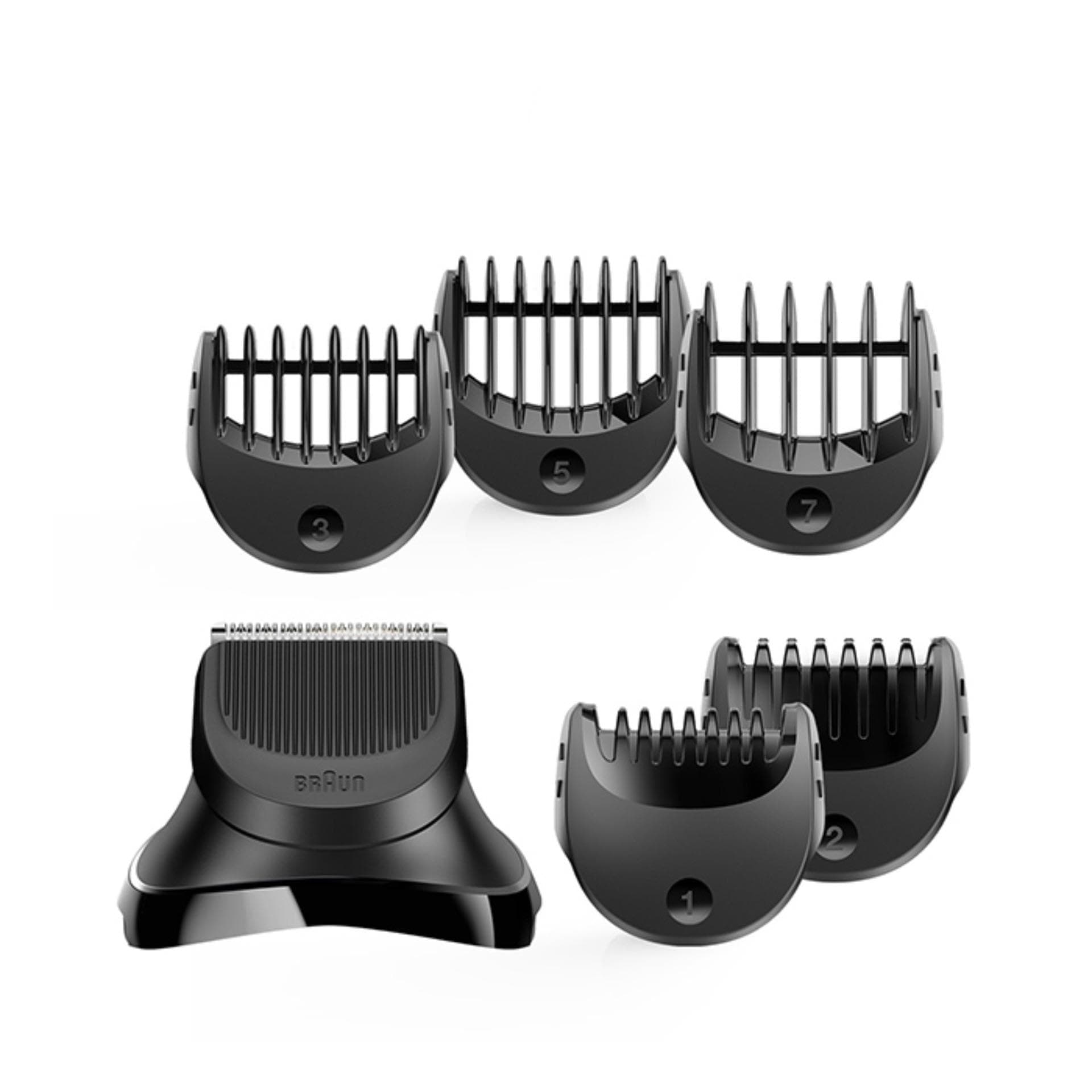 Braun BT32 Beard Trimmer Head with 5 Combs (Black)