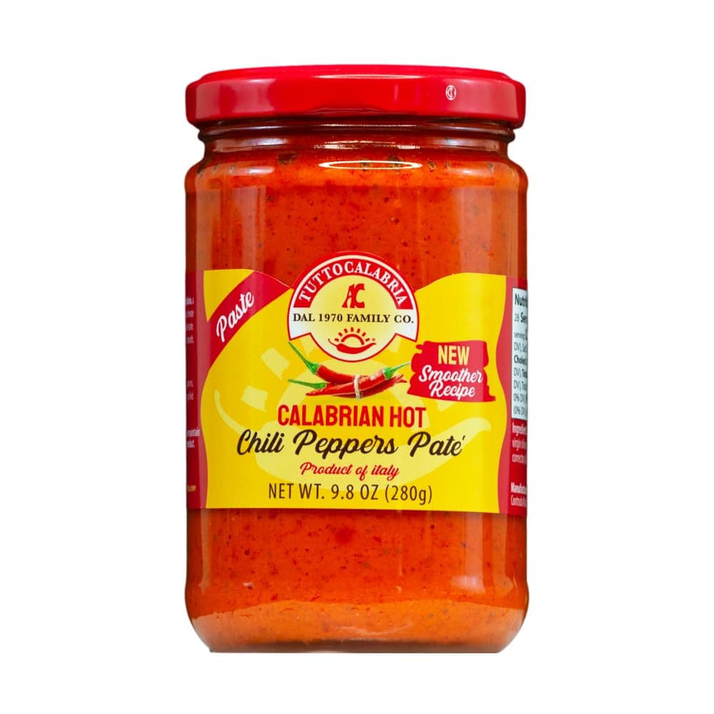 Chili Pepper Paste Pate, 10oz (285 g), Seedless, No Seeds, Fine and creamy processing, Spicy and rich in flavour, Versatile condiment, Ideal for bruschetta, sandwiches, grilled meats and creative recipes