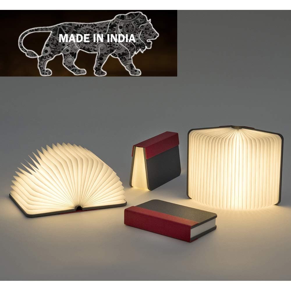 Grab Classy Folding Durable With Strong Usb Slot Rechargeable And Portable Night Book Lamp (Black, Pack Of 1, Paper)