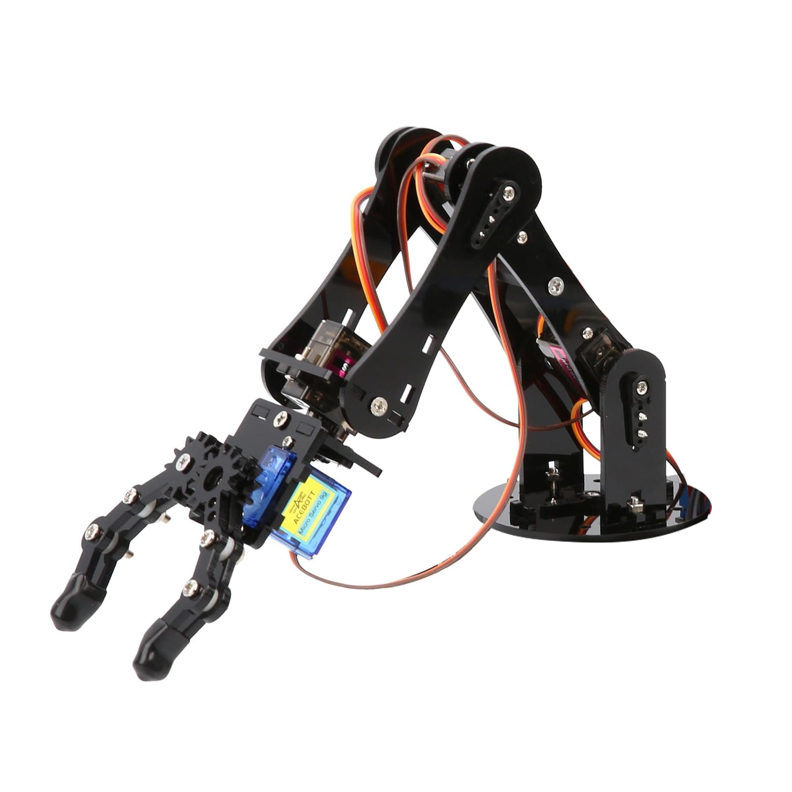 ACEBOTT Robot Arm Expansion Pack Smart Car Starter Kit, Robotics Kit for Kids Ages 8-12 12-16, STEM Toys Coding Robot Kit for Teens & Adults(QD007)