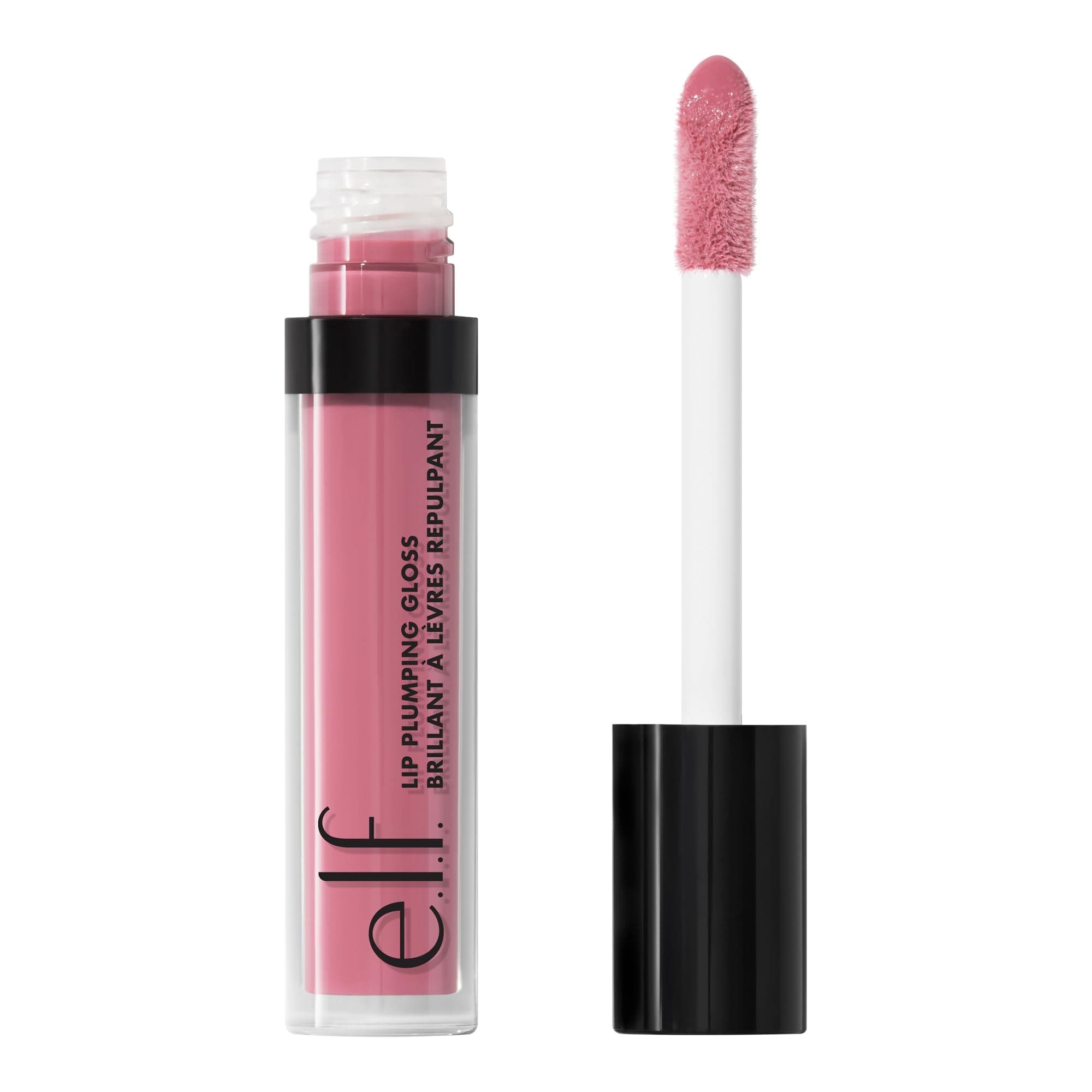 Lip Plumping Gloss, High-Shine Sheer Color, Hydrates & Creates Fuller Lips With Vitamin E, Vegan & Cruelty-Free, Sparkling Rose, 0.09 Fl Oz