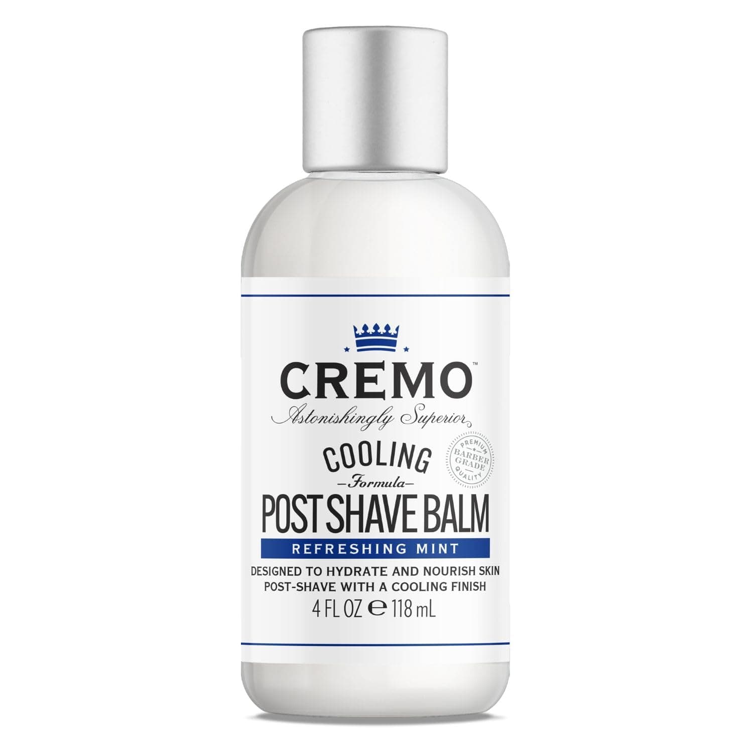 CREMO - Cooling Post Shave Balm For Men - Refreshing Mint Formula - 118ml - Fights Razor Burns