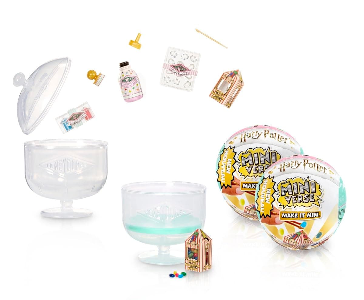 Make It Mini Honeydukes Harry Potter (2 Pack) Mini Collectibles, Mystery Blind Packaging, DIY, Resin Play, Replica Food, NOT Edible, Collectors, 8+