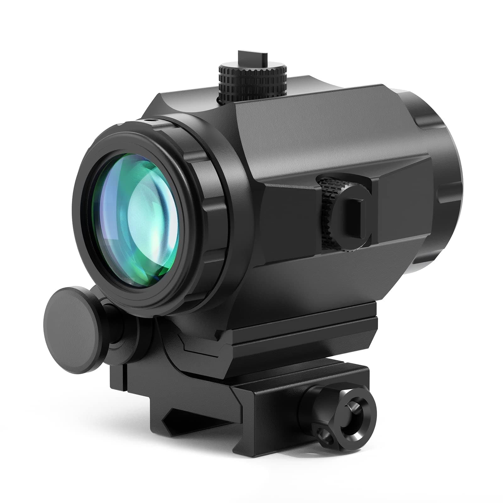 Feyachi M40 3X Red Dot Magnifier with Flip to Side Mount, Focus Adjustment, Windage & Elevation Adjustable, 37/40MM Height, Black