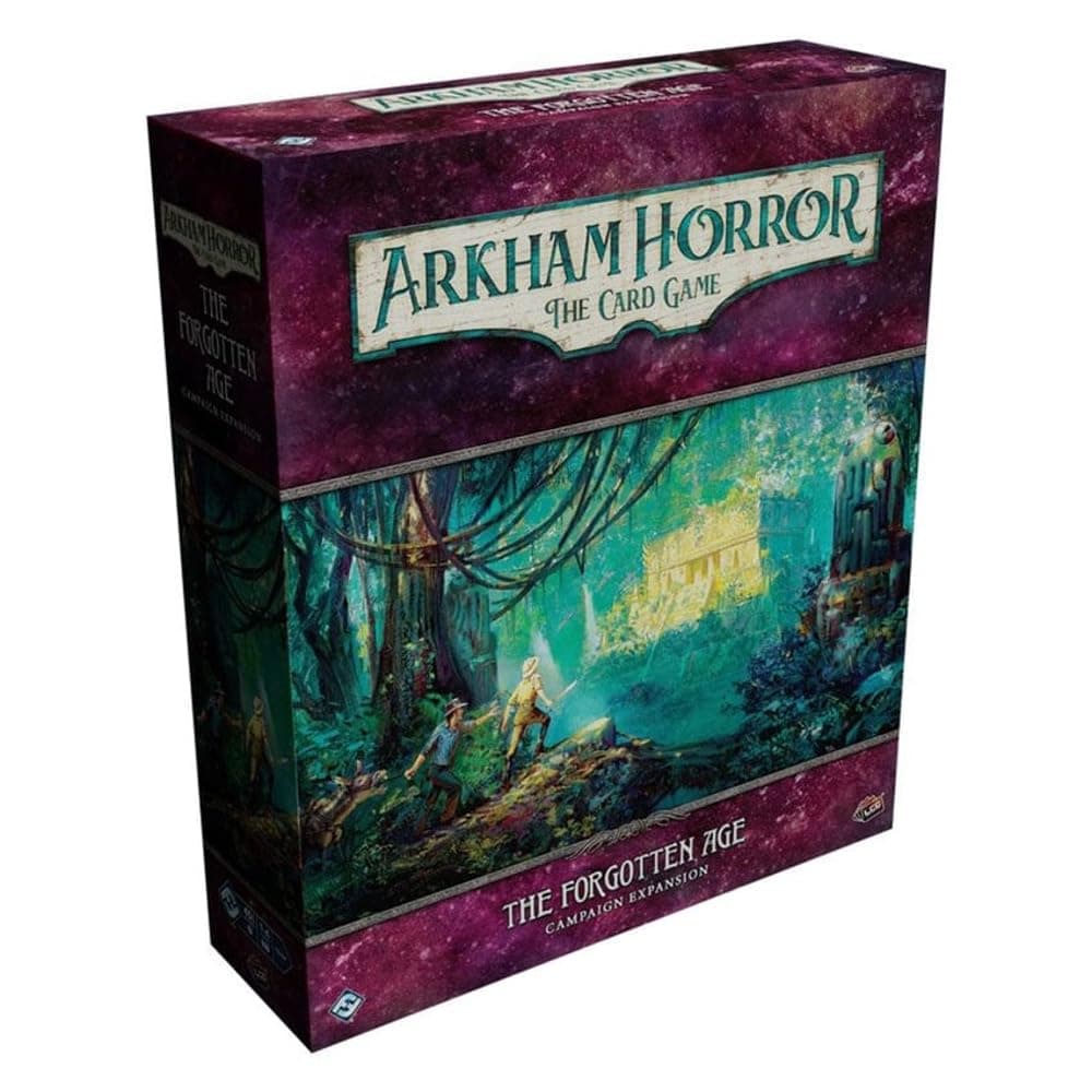 Asmodee Arkham Horror The Card Game The Forgotten Age CAMPAIGN EXPANSION - Embark on a Perilous Journey, Lovecraftian Cooperative LCG, Ages 14+, 1-4 Players, 1-2 Hour Playtime