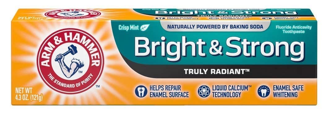 Arm & Hammer, Truly Radiant, Bright & Strong Toothpaste, Crisp Mint, 4.3 oz (121 g)