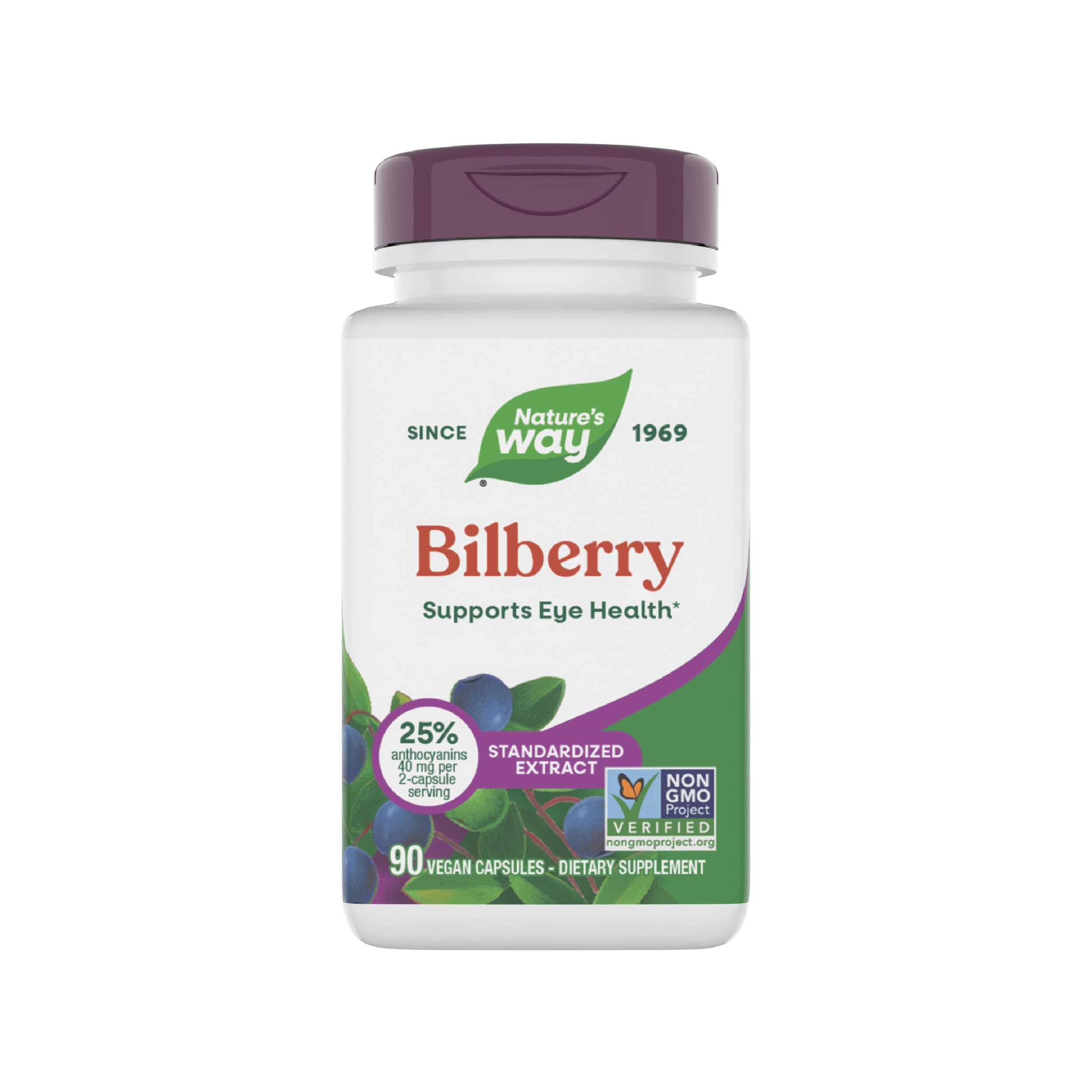 Natures Way Bilberry Std 90vegcap