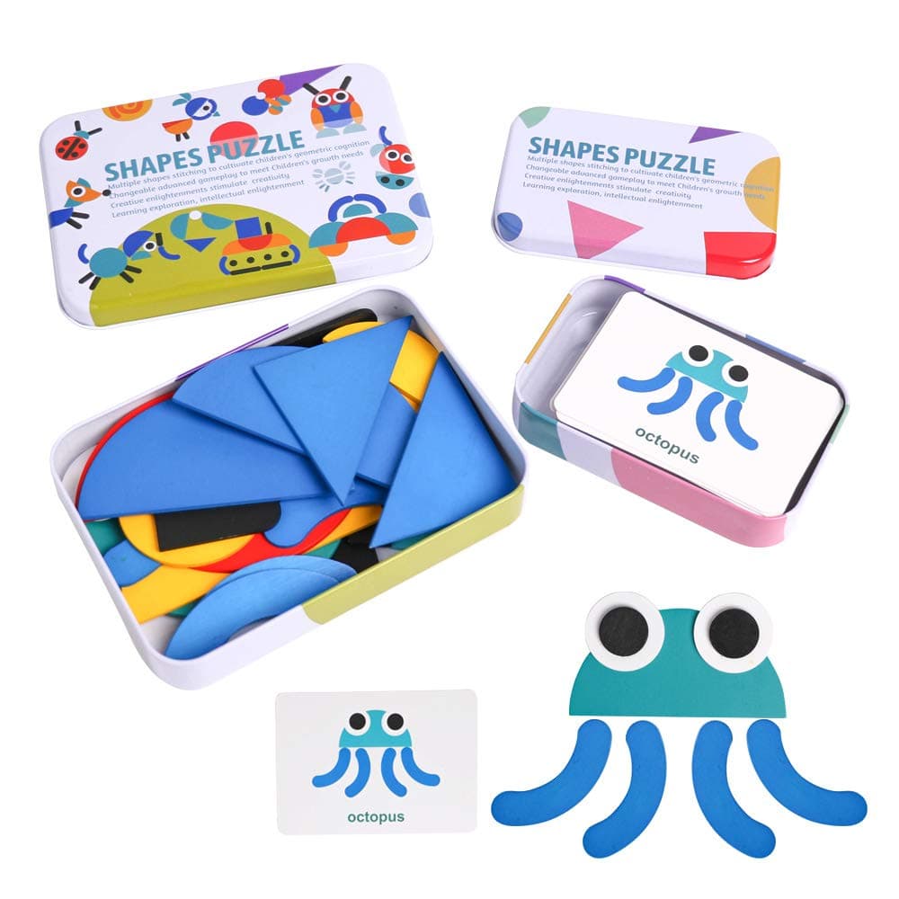 Wooden Animals Pattern Blocks