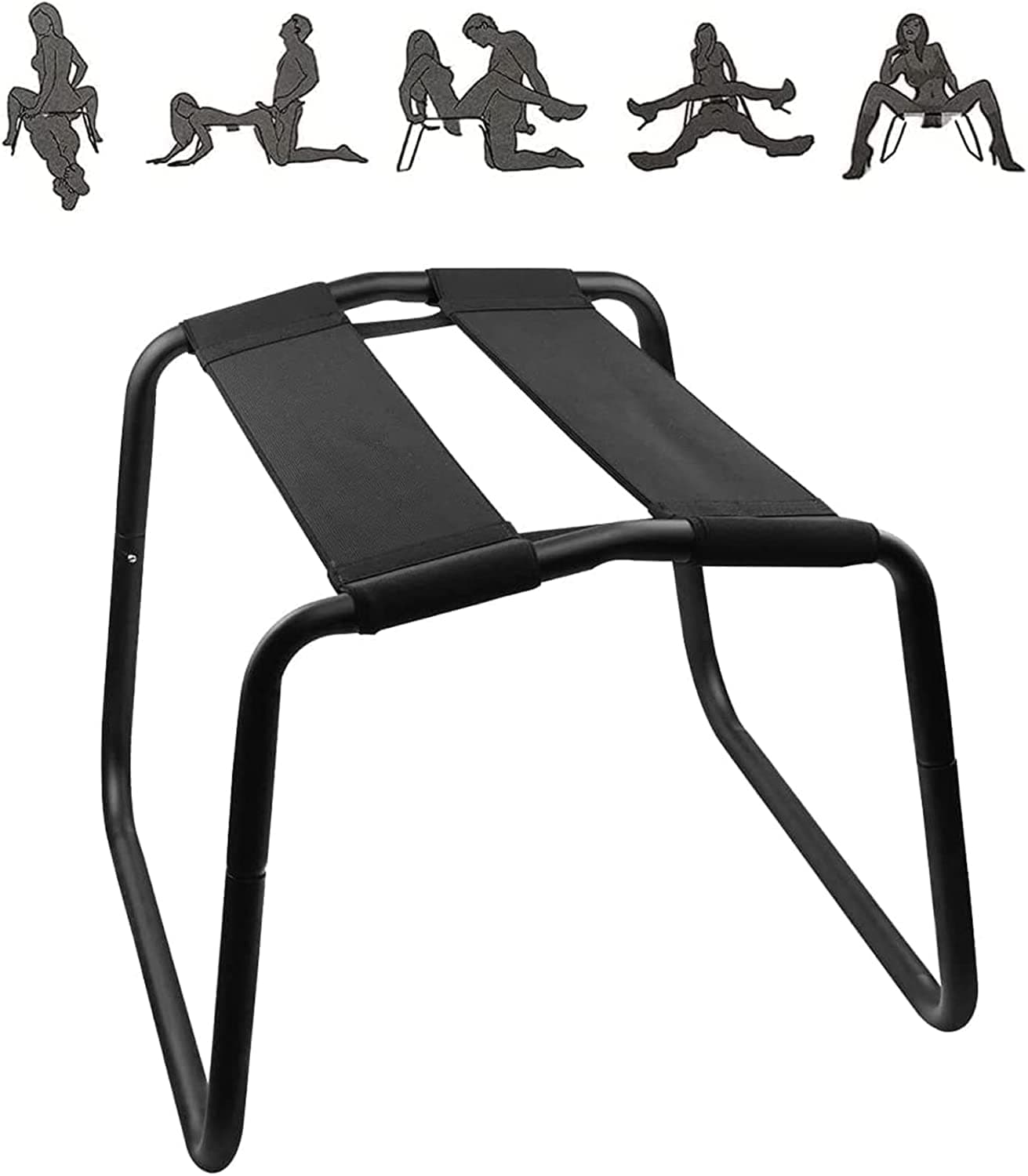 New Folding Adjustable Position Assist Chair Portable Couples Mount Stool Elastic Furniture for Bedroom Bathroom Bear Weight up to 300 pounds Sweater UR-094222