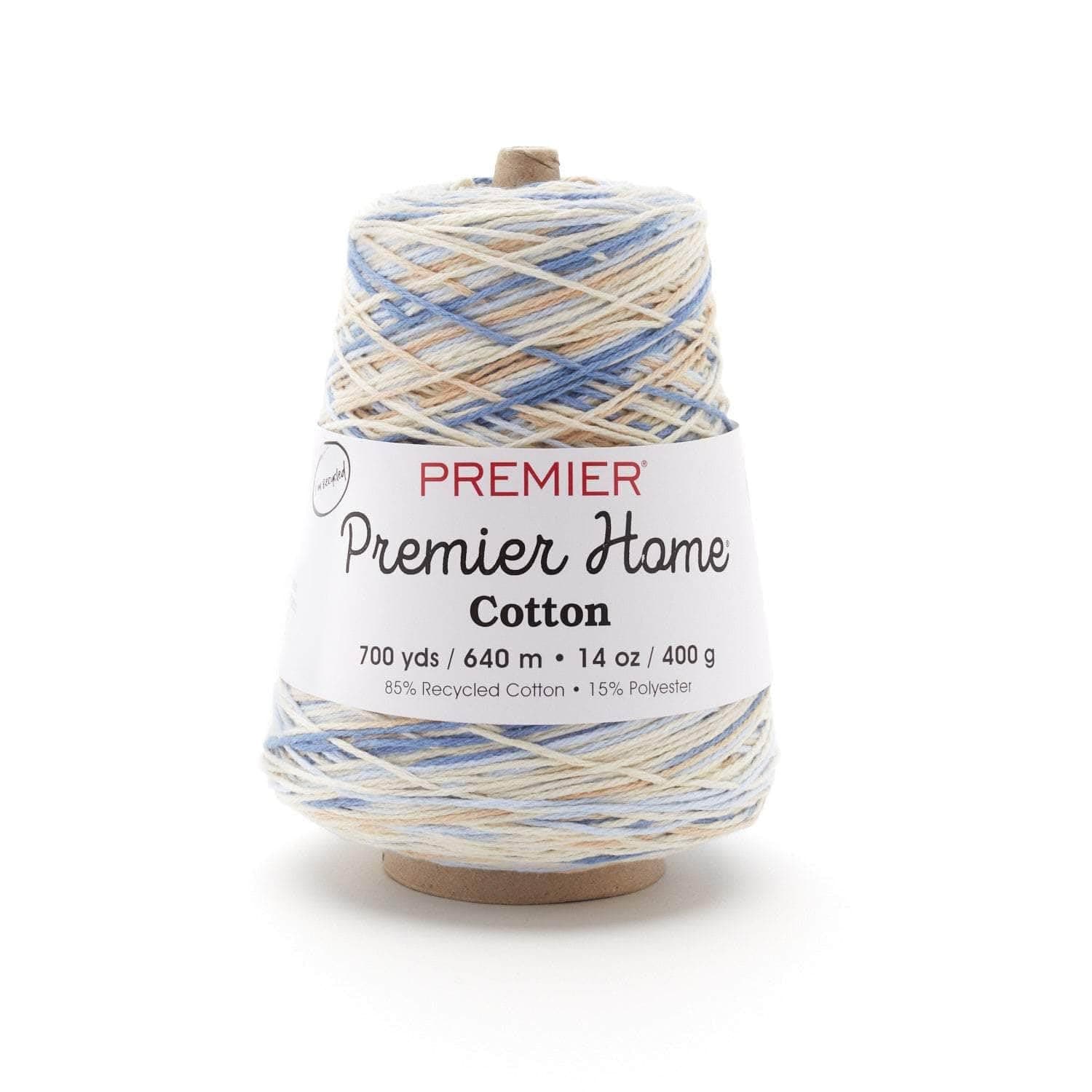 Premier Yarns Home Cotton Yarn Multi Cone Rustic Blue, Paper, Multicoloured, 0.1 x 0.1 x 0.1 cm