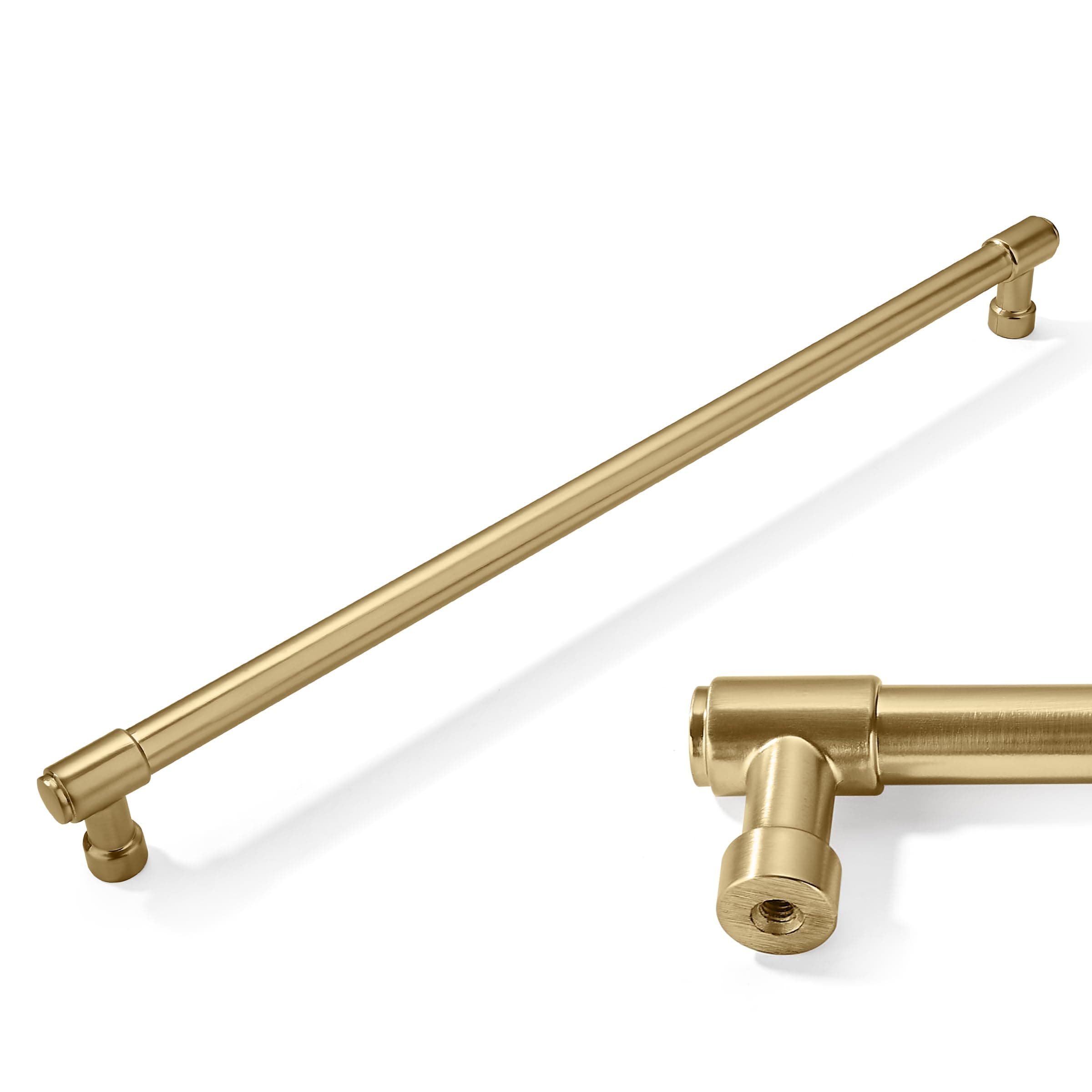 CABDM 1 Pack Appliance pulls 18 inch(457mm) Champagne Bronze Cabinet Pulls Extra Long Brass Cabinet Handles Kitchen Hardware for Cabinets and Drawer