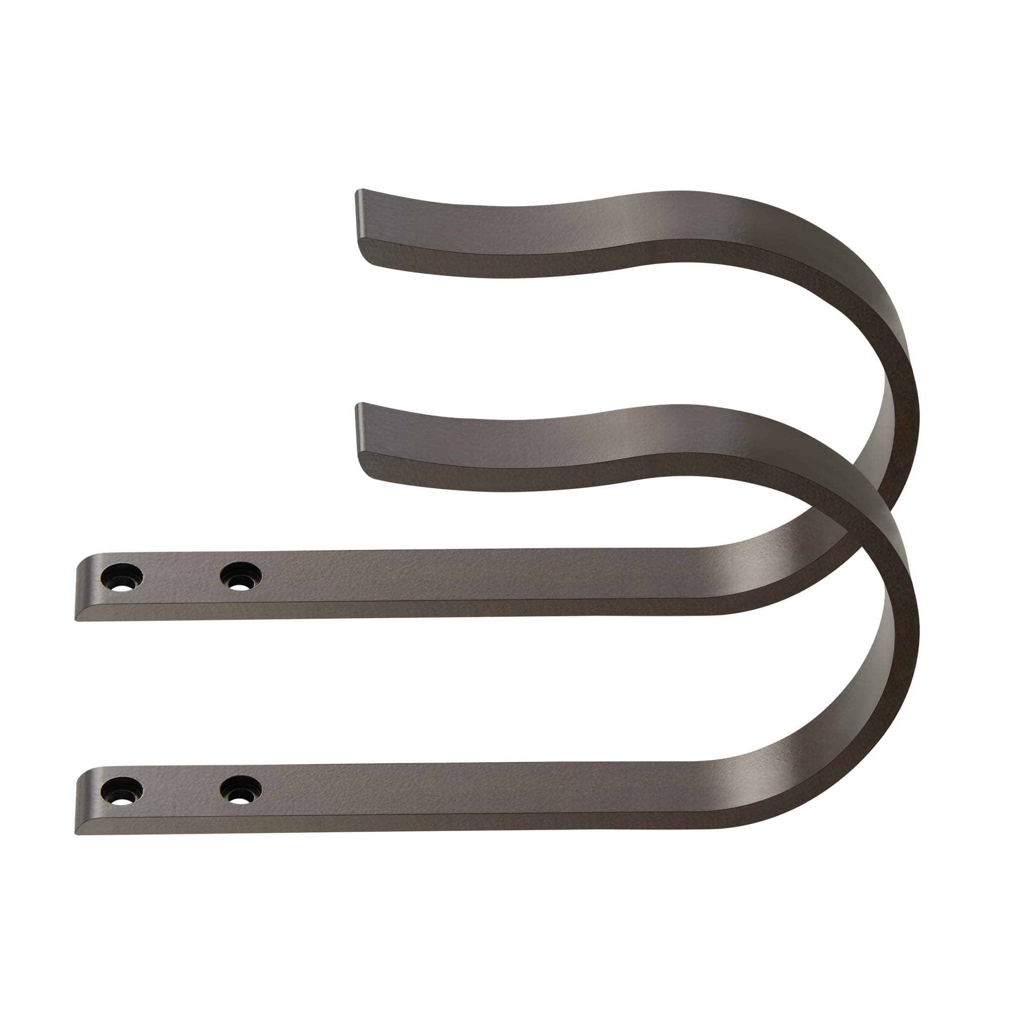 - Dark Bronze Curtain Drapery Holdbacks,2Pcs Solid Aluminum U Shaped Wall Mounted Curtain Tiebacks