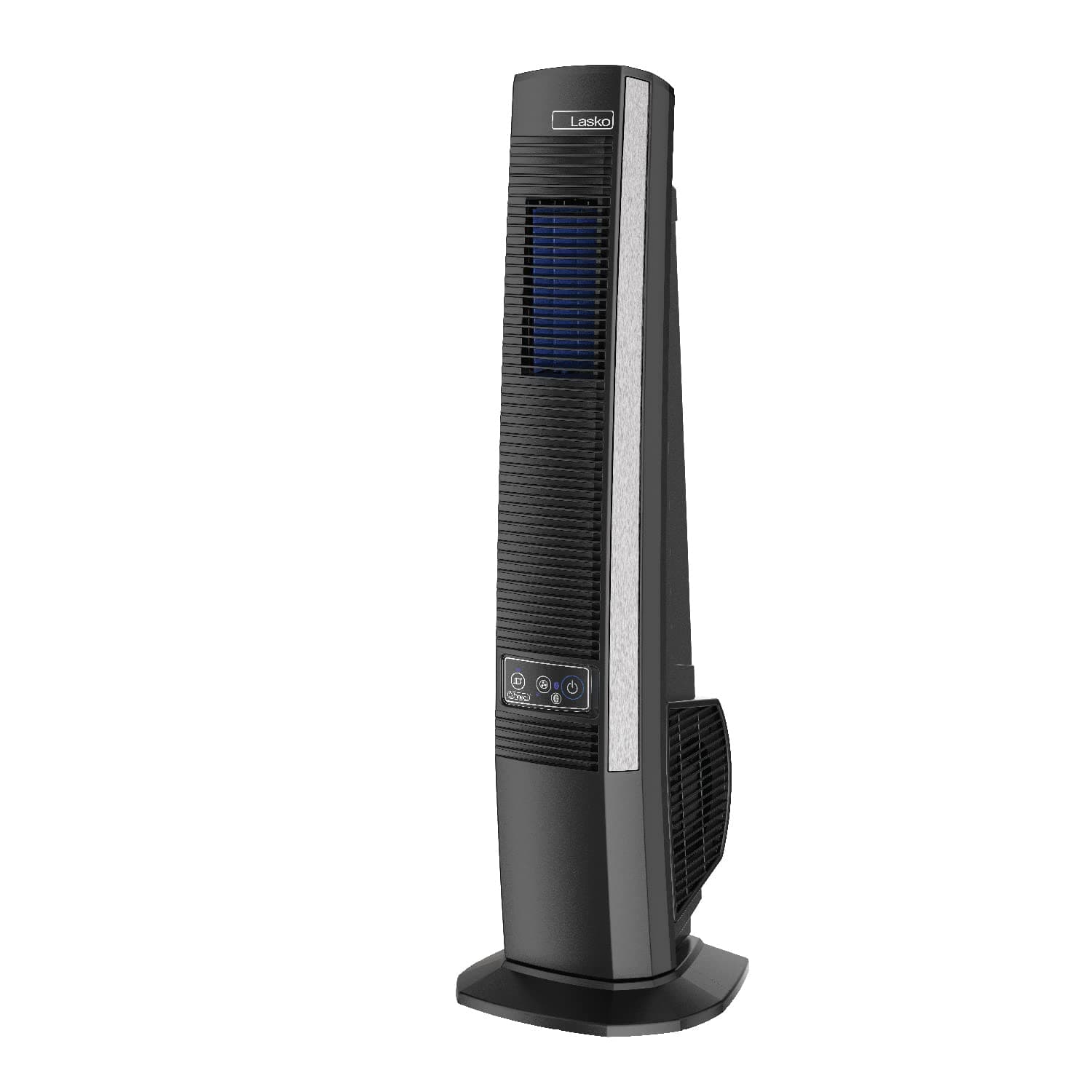 Lasko 42" Portable Outdoor Tower Fan with Bluetooth Technology for Decks, Patios and Porches with 4 Speeds, Night Mode, Internal Oscillation, Black, YF200, Large
