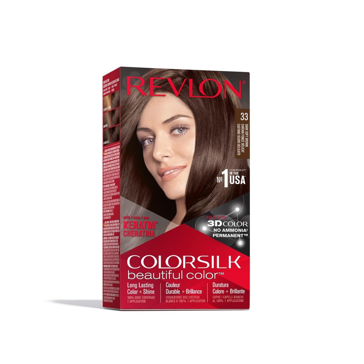 Colorsilk Beautiful Color, Dark Soft Brown, 1 Count