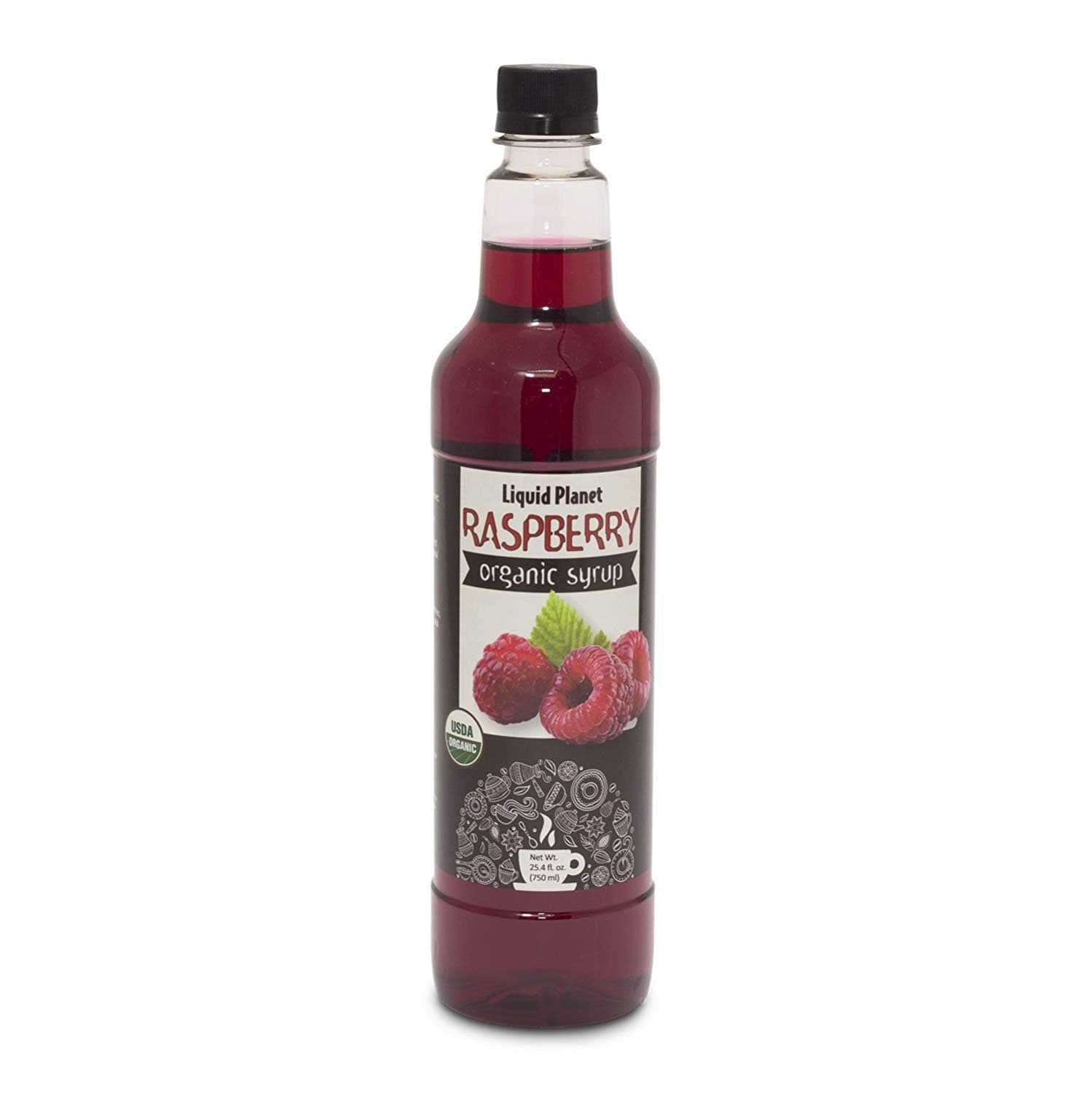 Organic Raspberry Syrup, Raspberry Coffee Syrup, 750 ML from Liquid Planet