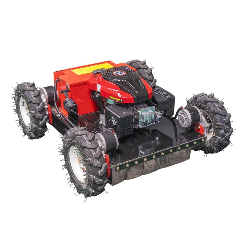 Remote Control Lawn Mower Electric Start 30° Climbing Four-Wheel Drive 7.5HP All Terrain Grass Cutter Yard Mower (HW-196-55JY)