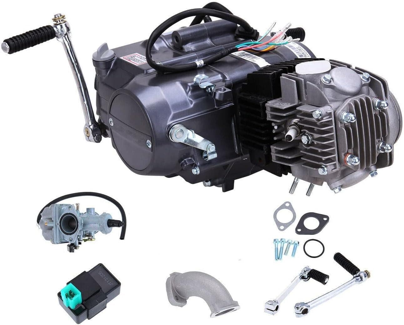 4-Stroke 125CC 15w-40 Engine Motor Single Cylinder with Air-Cooled Motor Engine For Honda CRF50 CRF70 XR50 XR70 Dirt Pit Bike