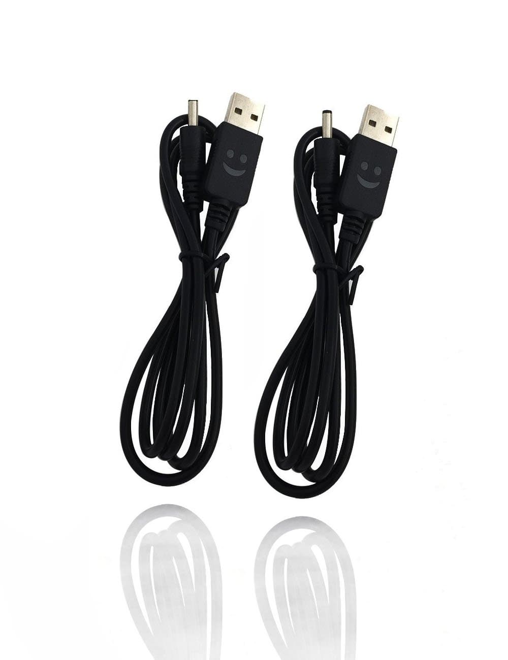 USB Charging Charger Cable Cord For Rechargeable Headlight Headlamp Flashlight 2pcs