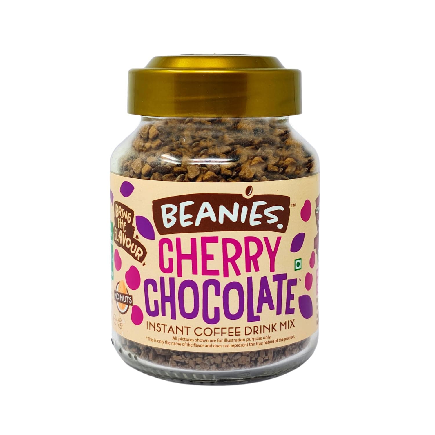 Beanies Cherry Chocolate Flavour Instant Coffee, 50g