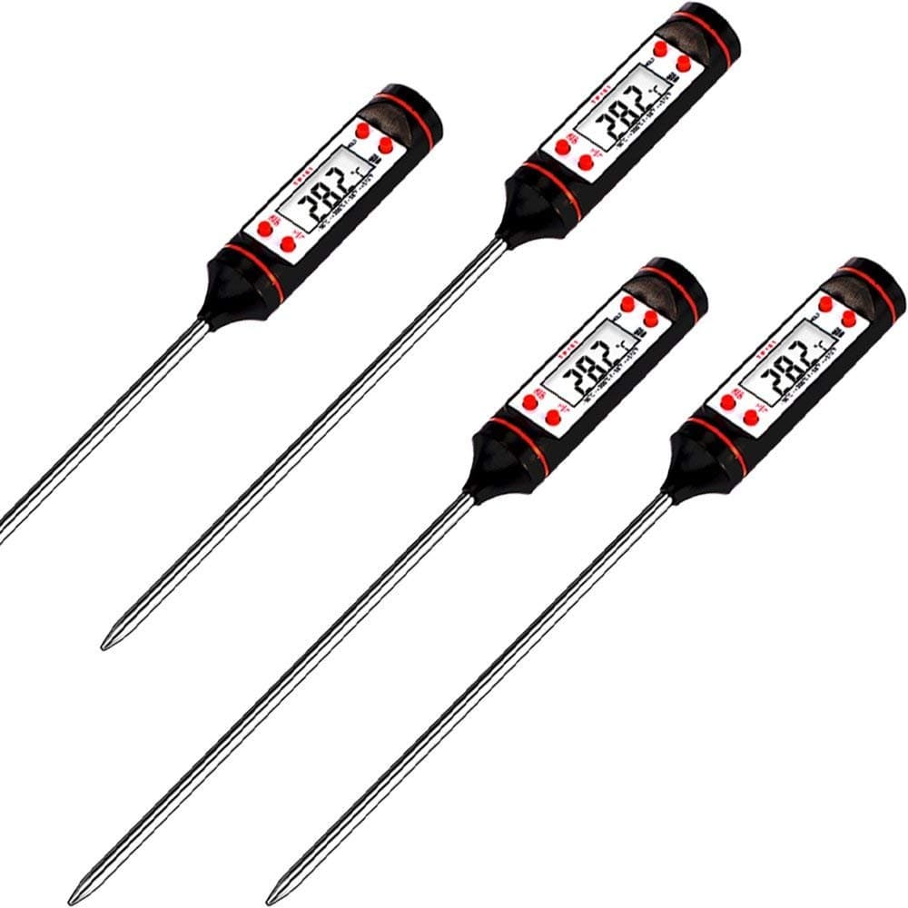 4 Pack Meat Thermometer Digital BBQ Cooking Thermometer With Instant Read