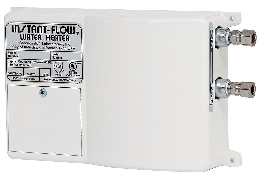 SR-20L/208 HTR 208-Volt 20-Amp SR Series Instant-Flow Low Flow Tankless Water Heater by Chronomite