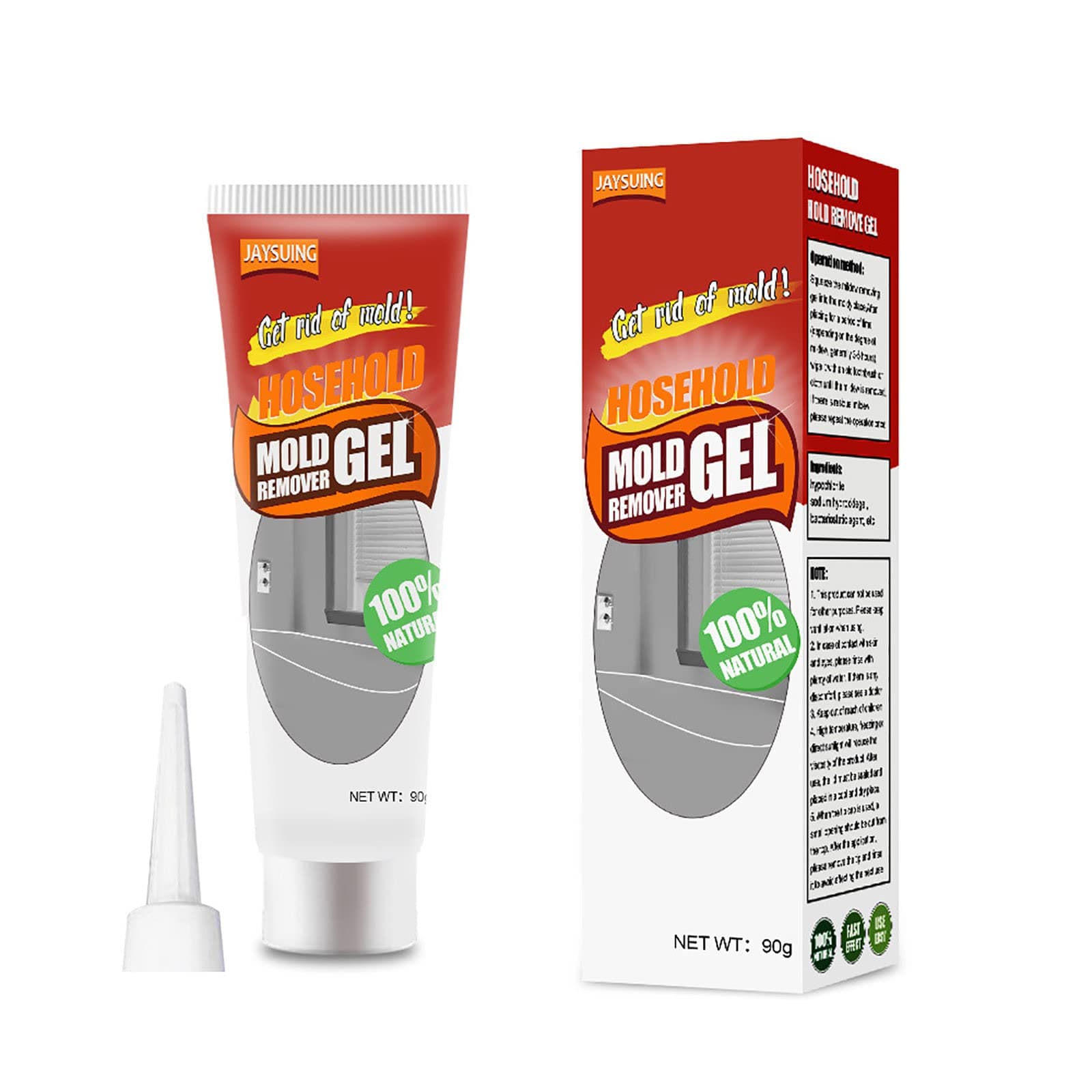 Household Mold Mildew Remover Gel Ceramic Tile Pool Wall Mold Stain Cleaners Effective Mould Spray & Mildew Cleaner, Removes Mouldy Stains From Walls, Tiles, Silicone Seals & More