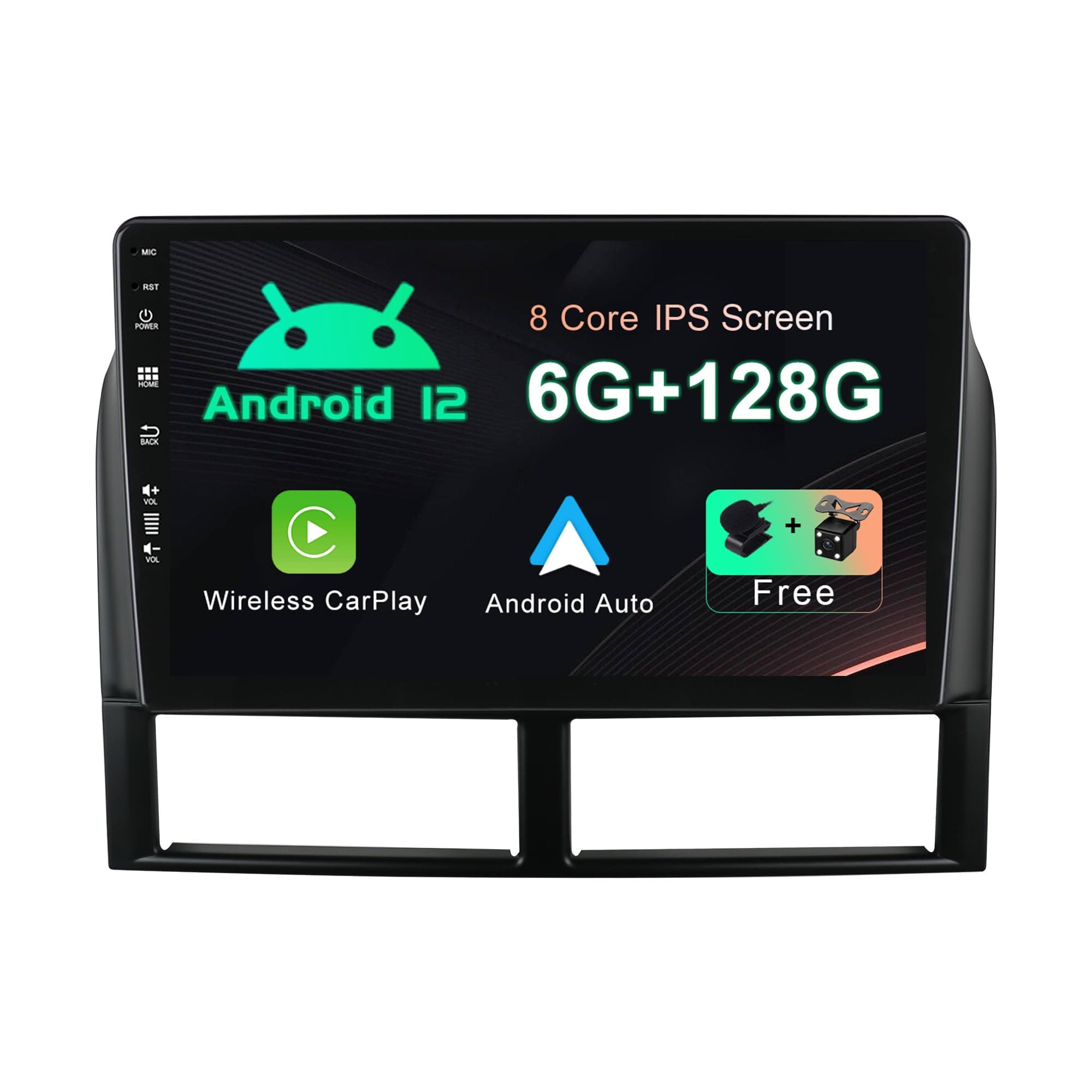 SXAUTO - 6G+128G - Android 12 IPS Car Stereo For Jeep Grand Cherokee WJ (1998-2004) - Wireless CarPlay/Android Auto - LED Camera + MIC - 9 Inch 2 Din - DAB Steering Wheel Fast-boot 360-CAM WIFI BT5.0