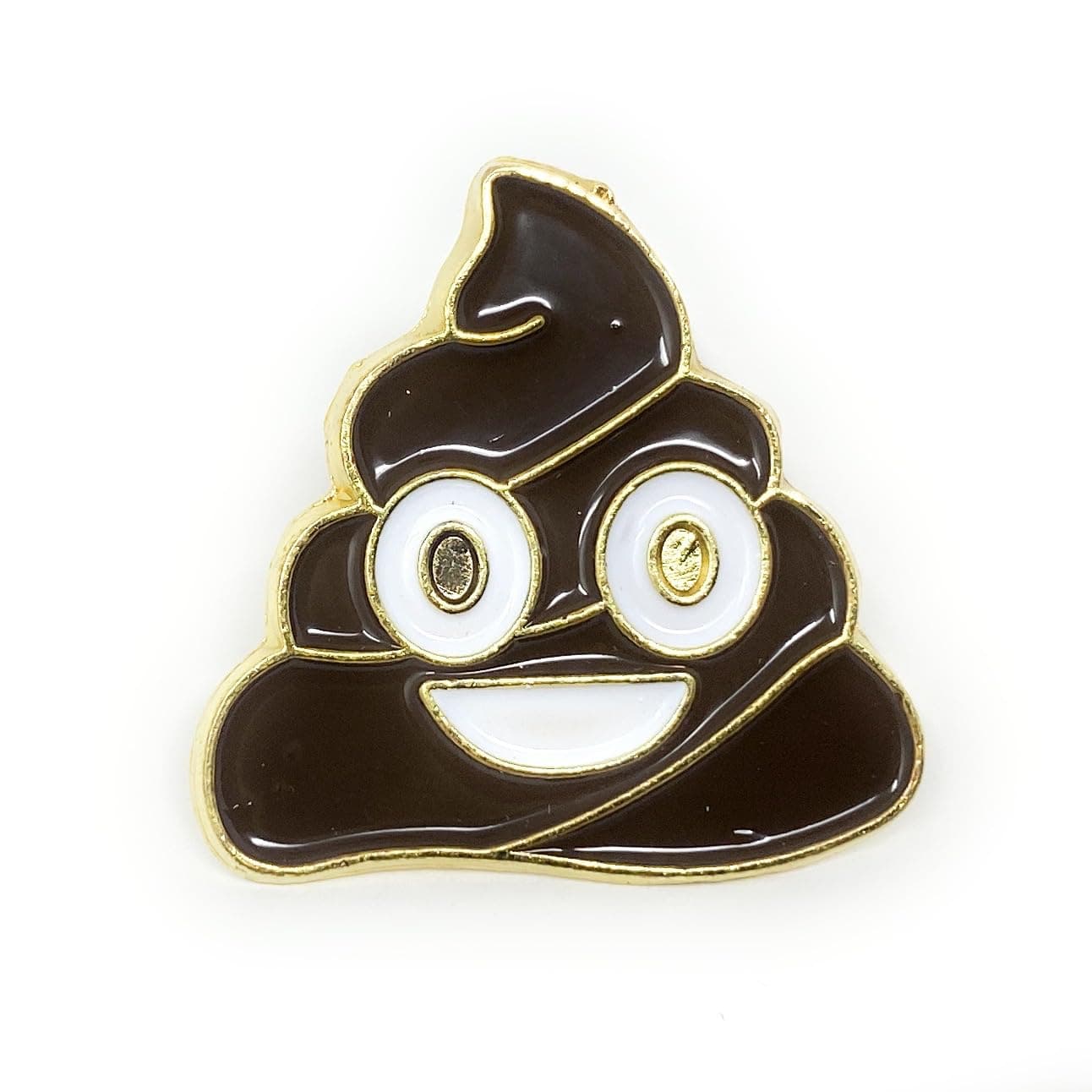 Funiverse Bulk 20 Pack Smiling Poop Emoji Lapel Pins