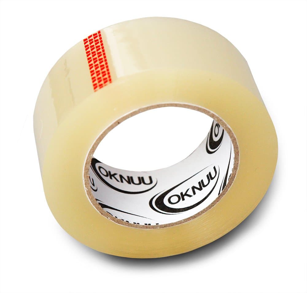 36 Rolls Oknuu Clear Packaging Packing Tape 2" Super Strong Carton Sealing Tape - 1.8 MIL Thickness - Industrial Depot Tape for Moving Packaging Shipping, Office & Storage (1.8 Mil / 55 Yards)