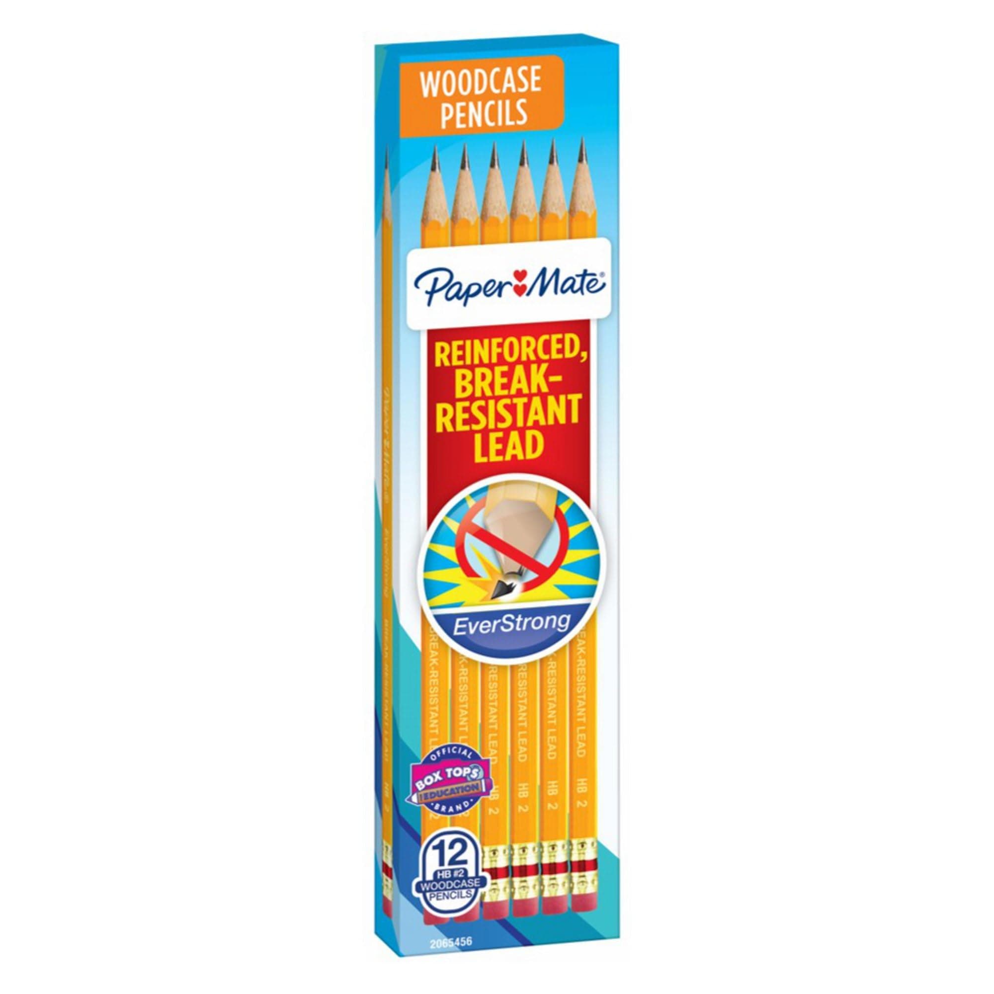 Paper Mate® Everstrong Break-Resistant Pencils, #2 HB Lead, Pack Of 12 Pencils