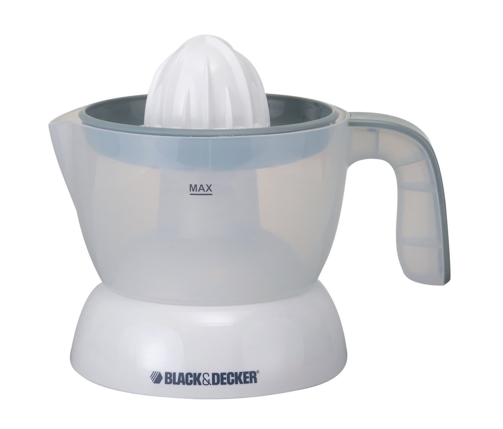 Black & Decker Citrus Juicer - White, Plastic Material, Cj200, 25 W, 500ml"Min 1 year manufacturer warranty"