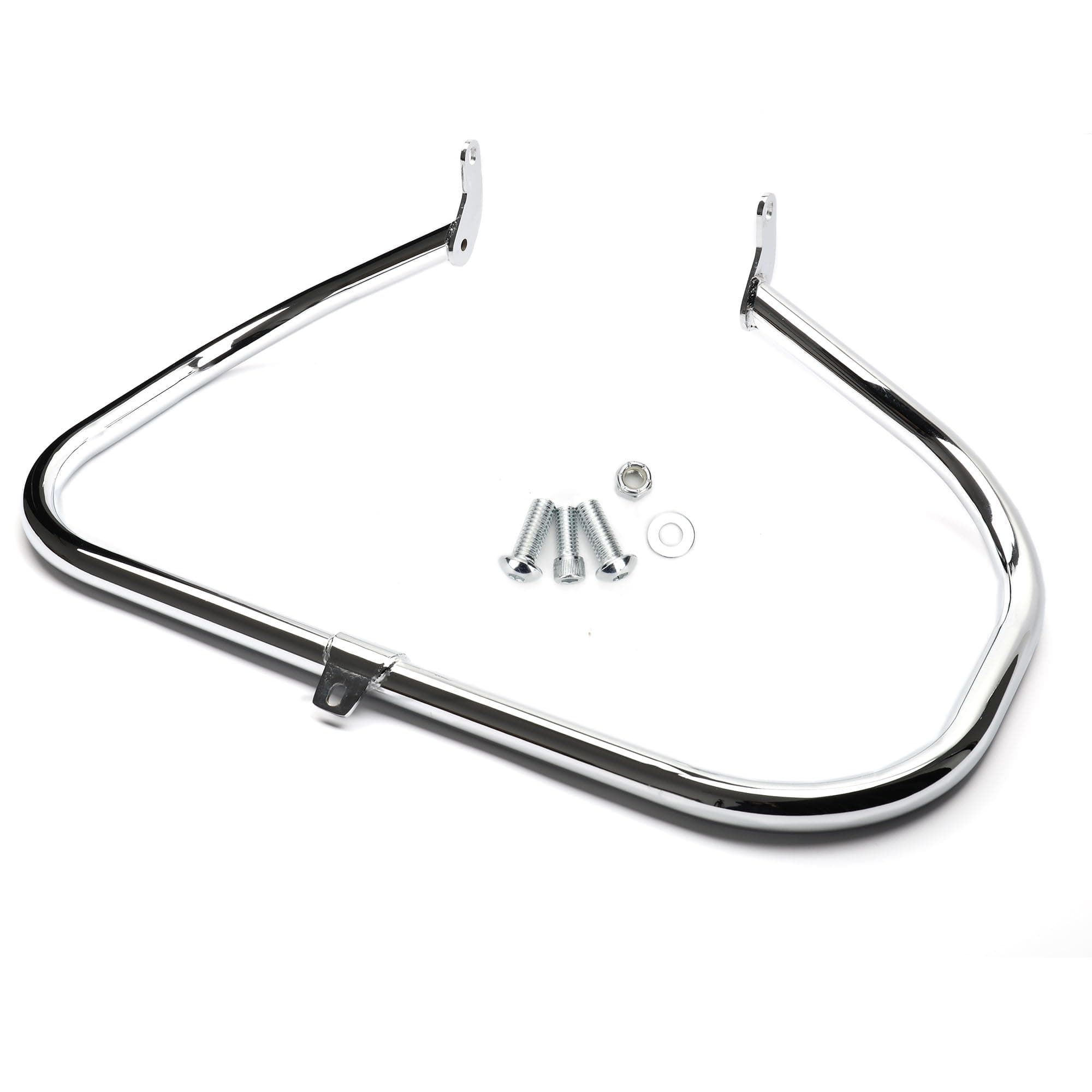 MoKitDora New Engine Guard Highway Rail Front Crash Bar for Harley 2000-2017 FL Softail Fat Boy FLSTF Models, Chrome