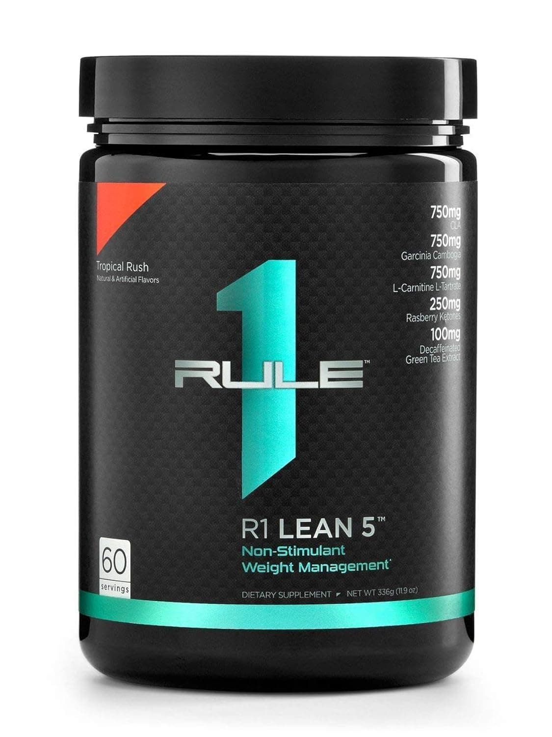 Rule 1Lean5 Fat Burner, Tropical Punch,336g