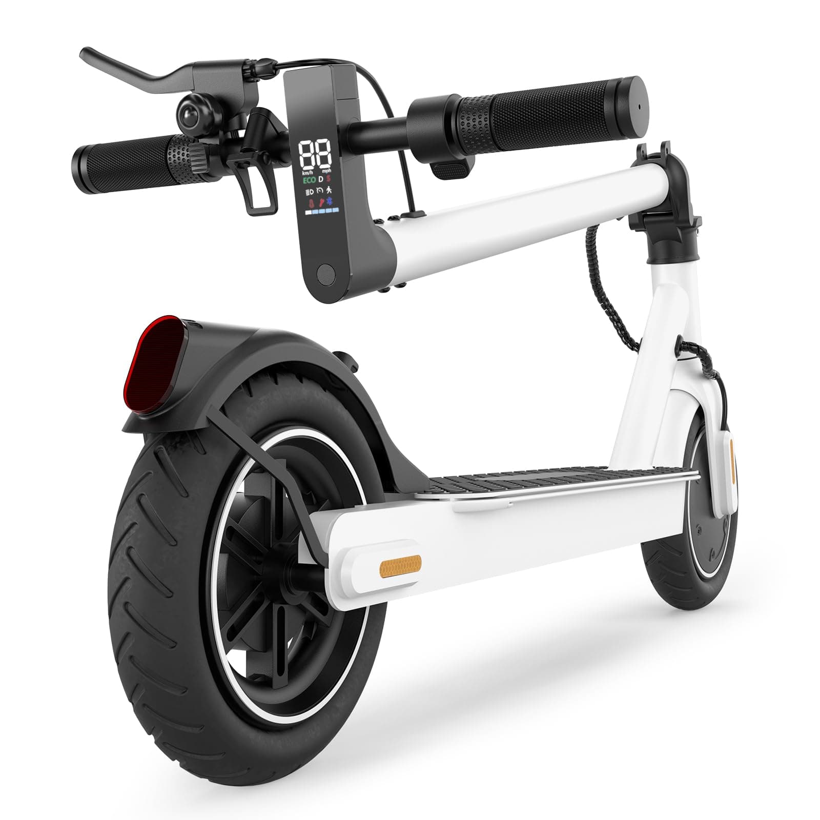 Electric Scooter - 500W Powerful Motor, 8.5’’ Solid Tires, Double Braking Systems Escooter for Adults and Teens