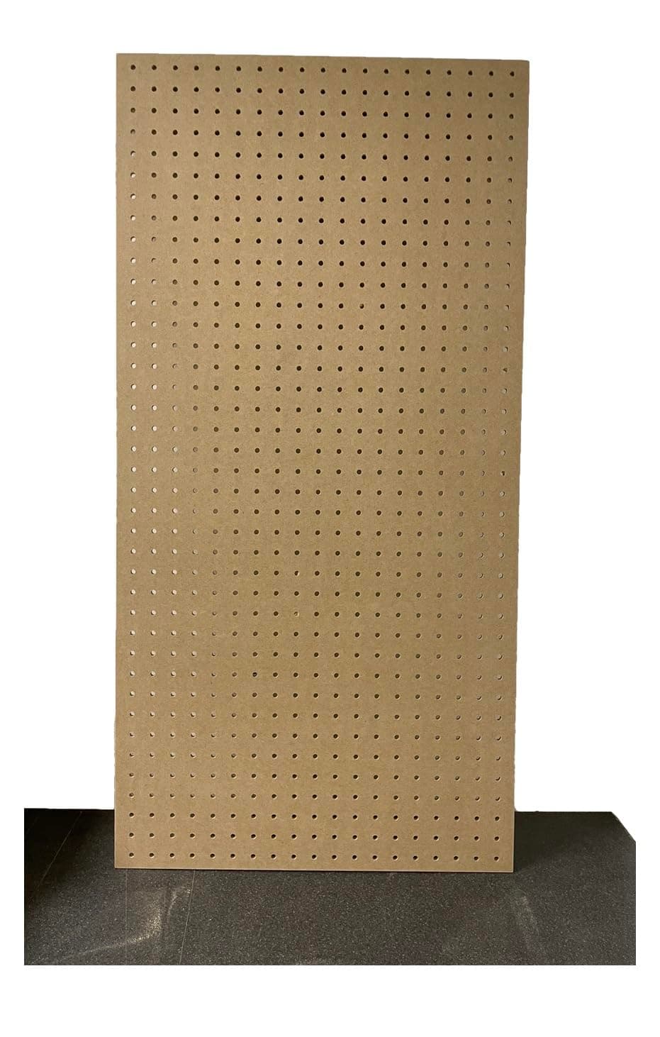 Wall Mounted MDF Peg Board - Size - 1000mm x 500mm - 6mm Holes - Great as Tool Organiser - To be used with Wooden Dowels 6mm not included with item