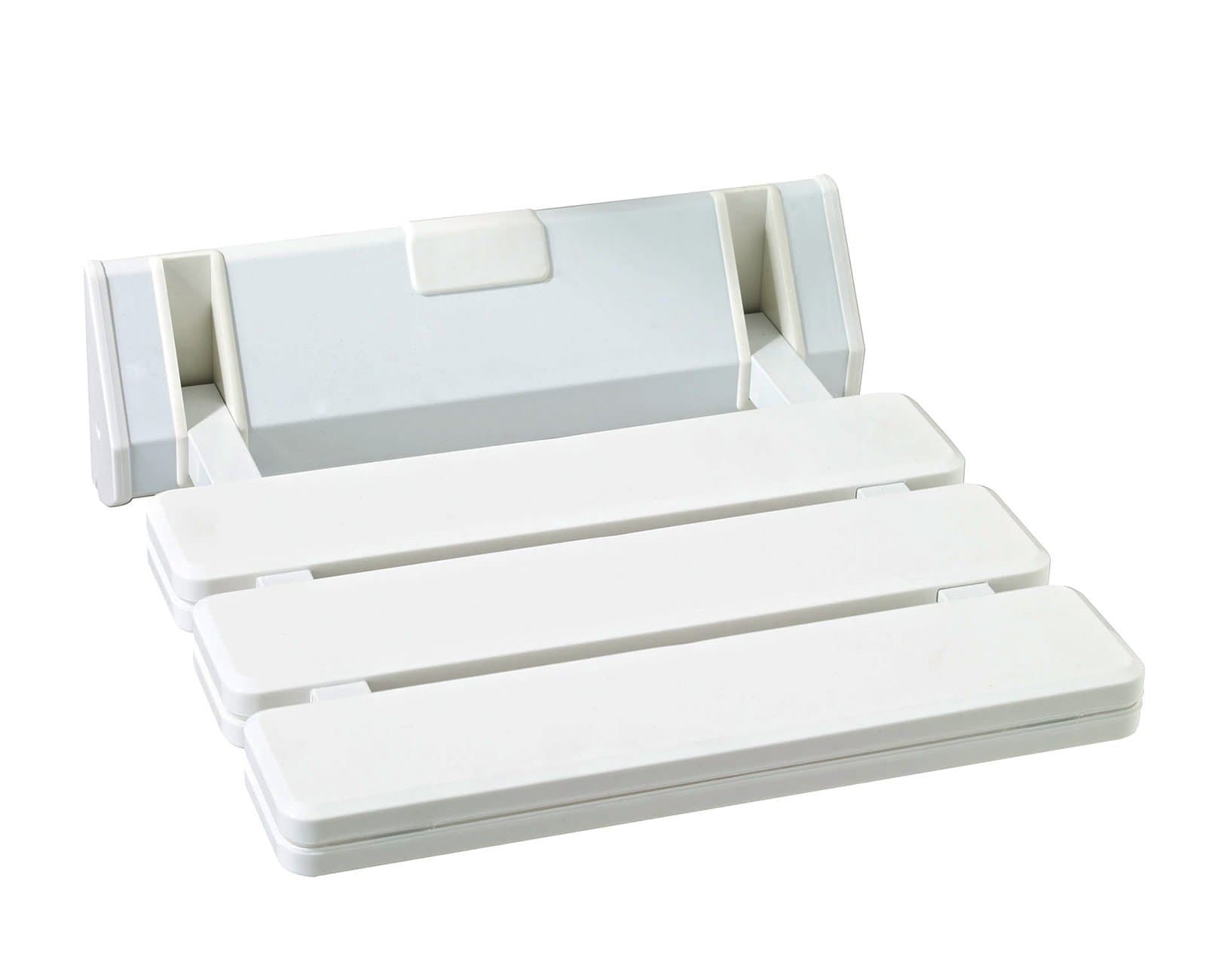 SoBuy® Wall-mounted Drop-leaf Stool, Folding Shower Seating Chair, Folding Bath Seat, White, FWH01-W