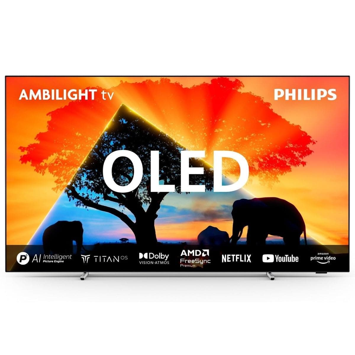 Philips Ambilight 48OLED759 4K OLED Smart TV - 48 Inch Display with P5 AI Perfect Picture Engine Ultra HD, Titan OS, Dolby Vision and Dolby Atmos Sound, Works with Alexa and Google Voice Assistant
