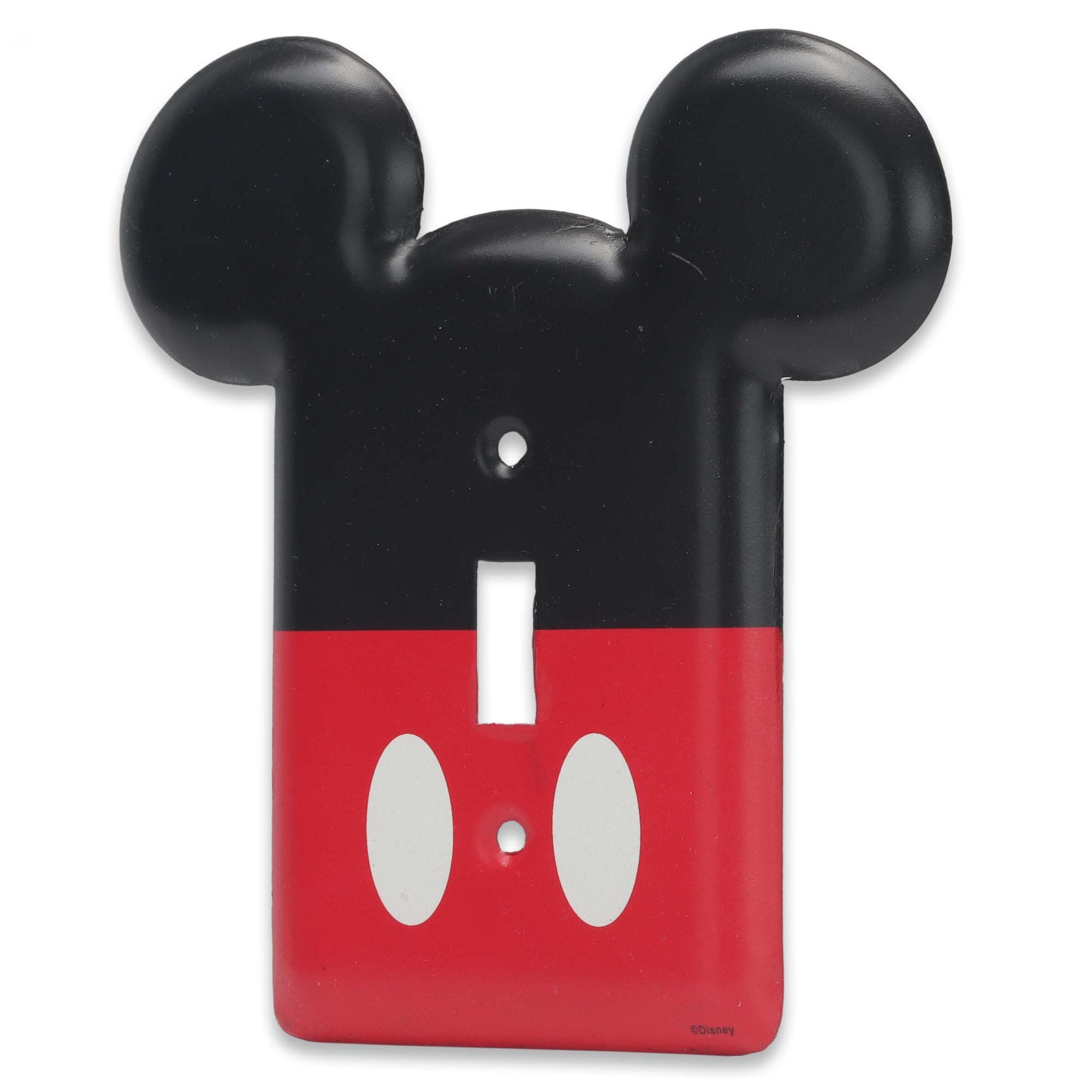 Open Road Brands Disney Mickey Mouse Metal Light Switch Plate - Mickey Mouse Switch Plate Decoration for Kids' Bedroom, Play Room or Movie Room