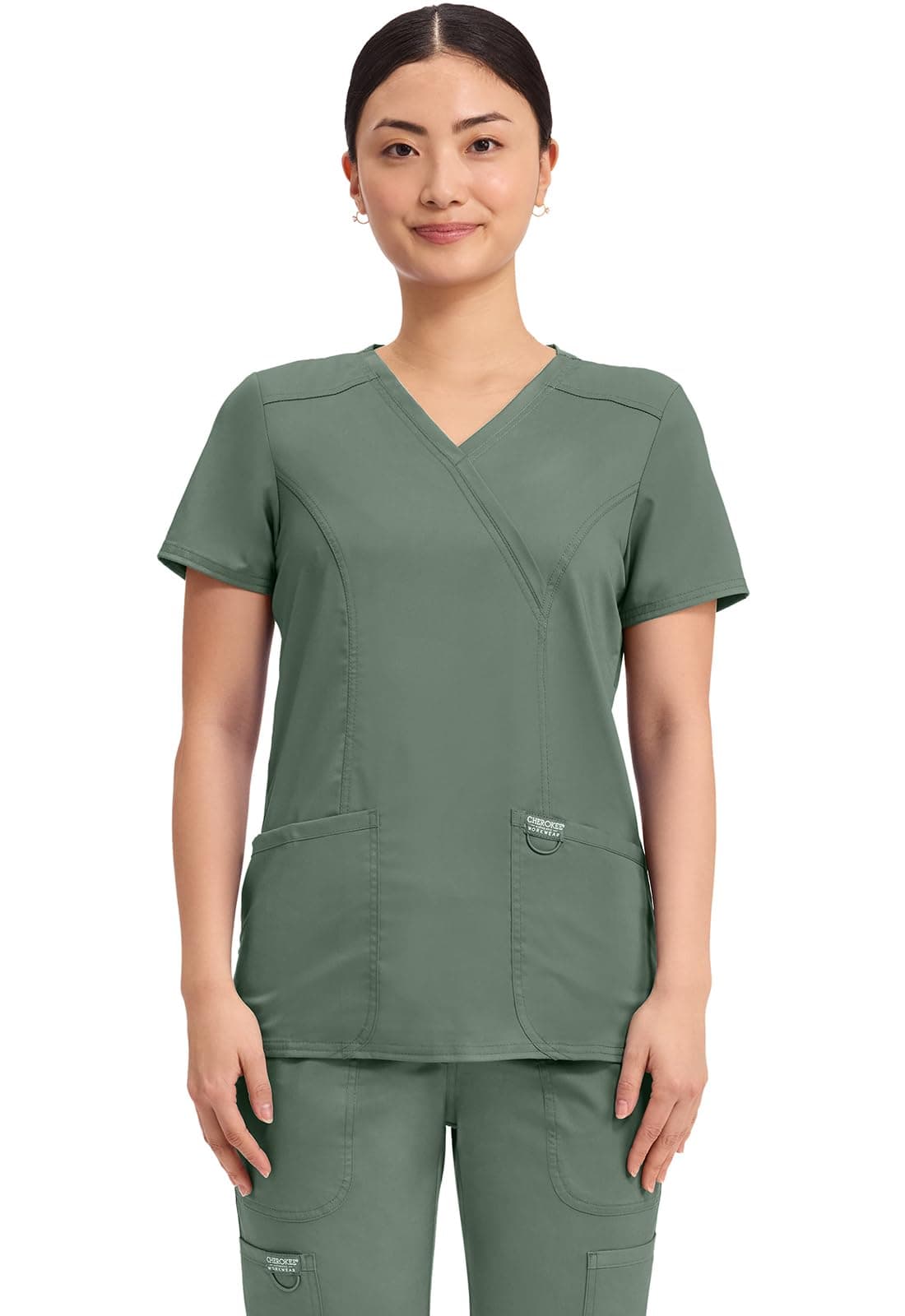 womens Mock Wrap Top Mock Wrap Top (pack of 1)