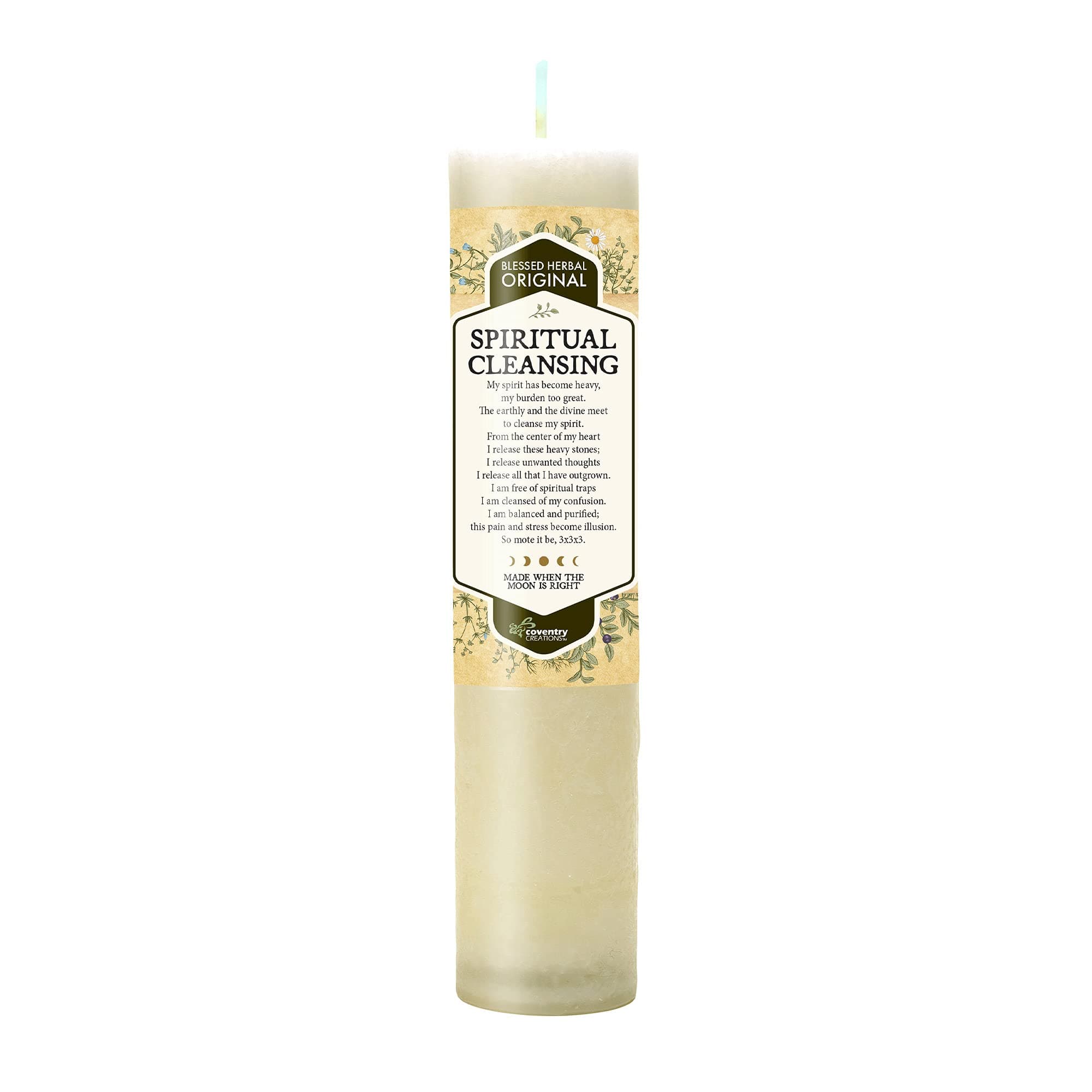 Blessed Herbal Spiritual Cleansing Candle
