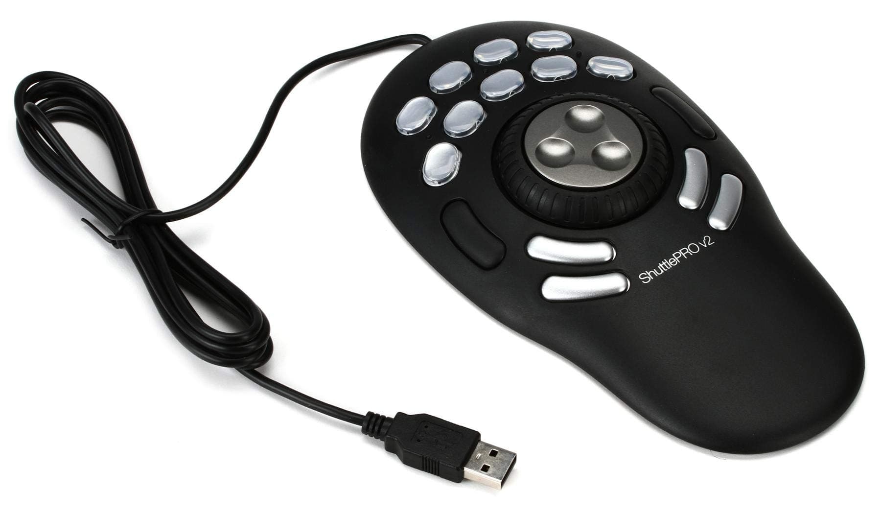 ContourDesign ShuttlePRO V.2 - Black USB Multi-button Jog & Shuttle Multimedia Control Surface for Camera, Camcorder, Tablet, Smartphone