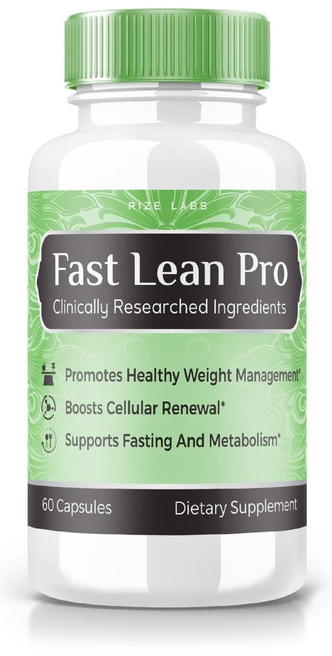 rize labs - Fast Lean Pro Capsules - Dietary Supplement, Advanced Formula Pills, Extra Strength, Non GMO (60 Capsules)