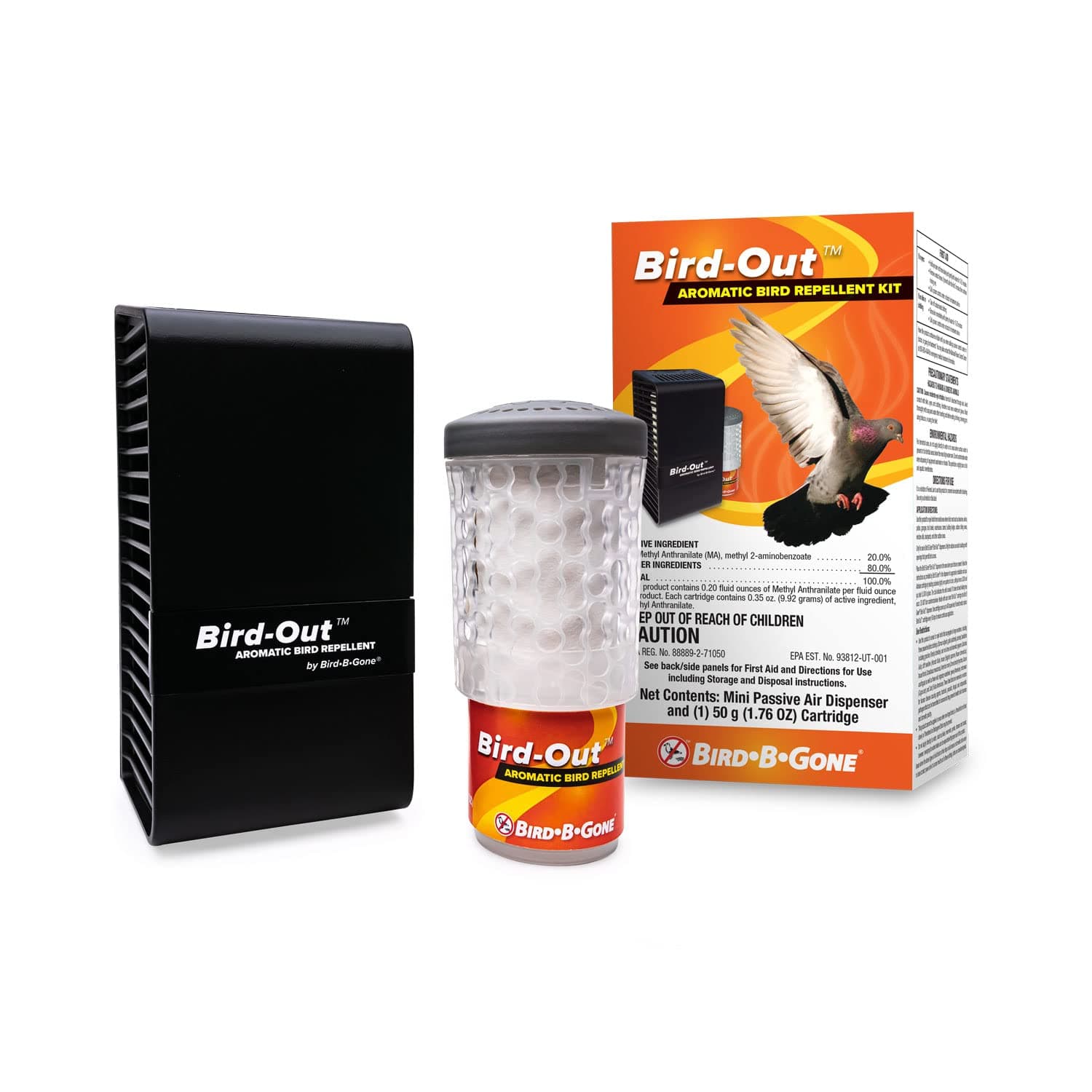 BIRDOUT Aromatic Bird Kit Repellent, Black